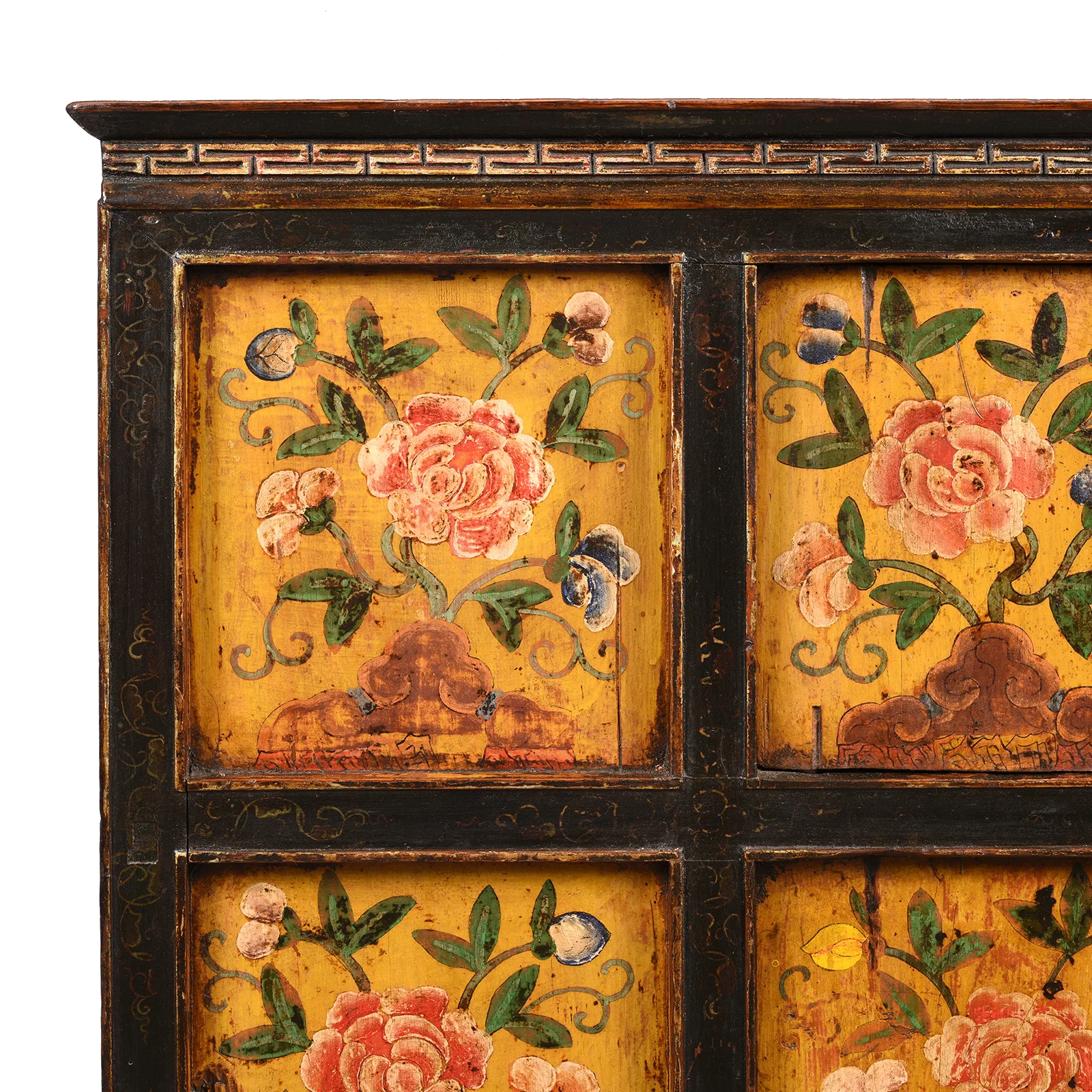 Painted Tibetan Cabinet With Original Paint - 19thC - Image 2