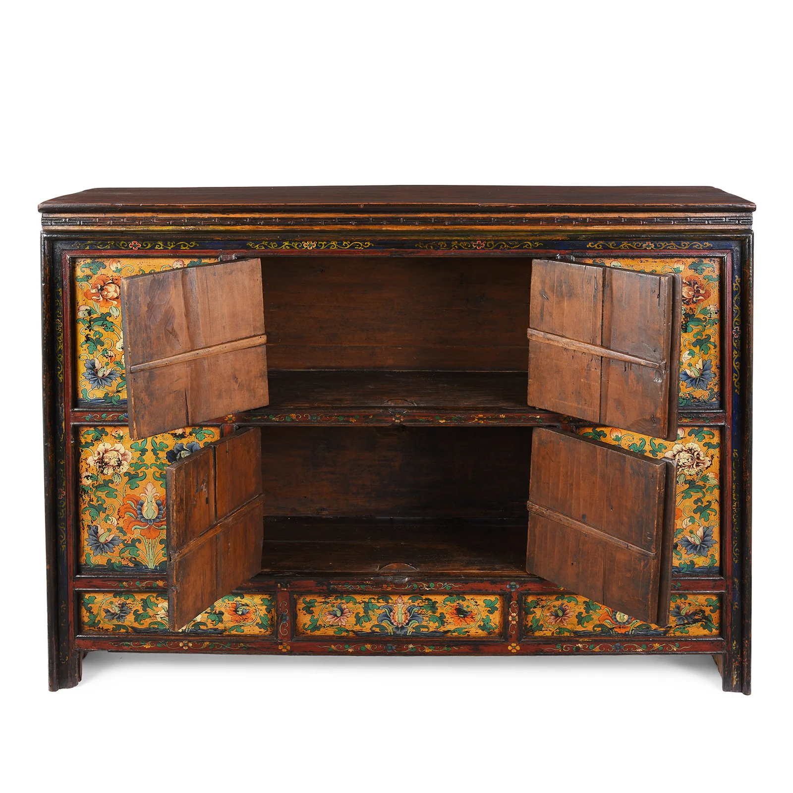 Painted Central Tibetan Cabinet - 19th Century - Image 4
