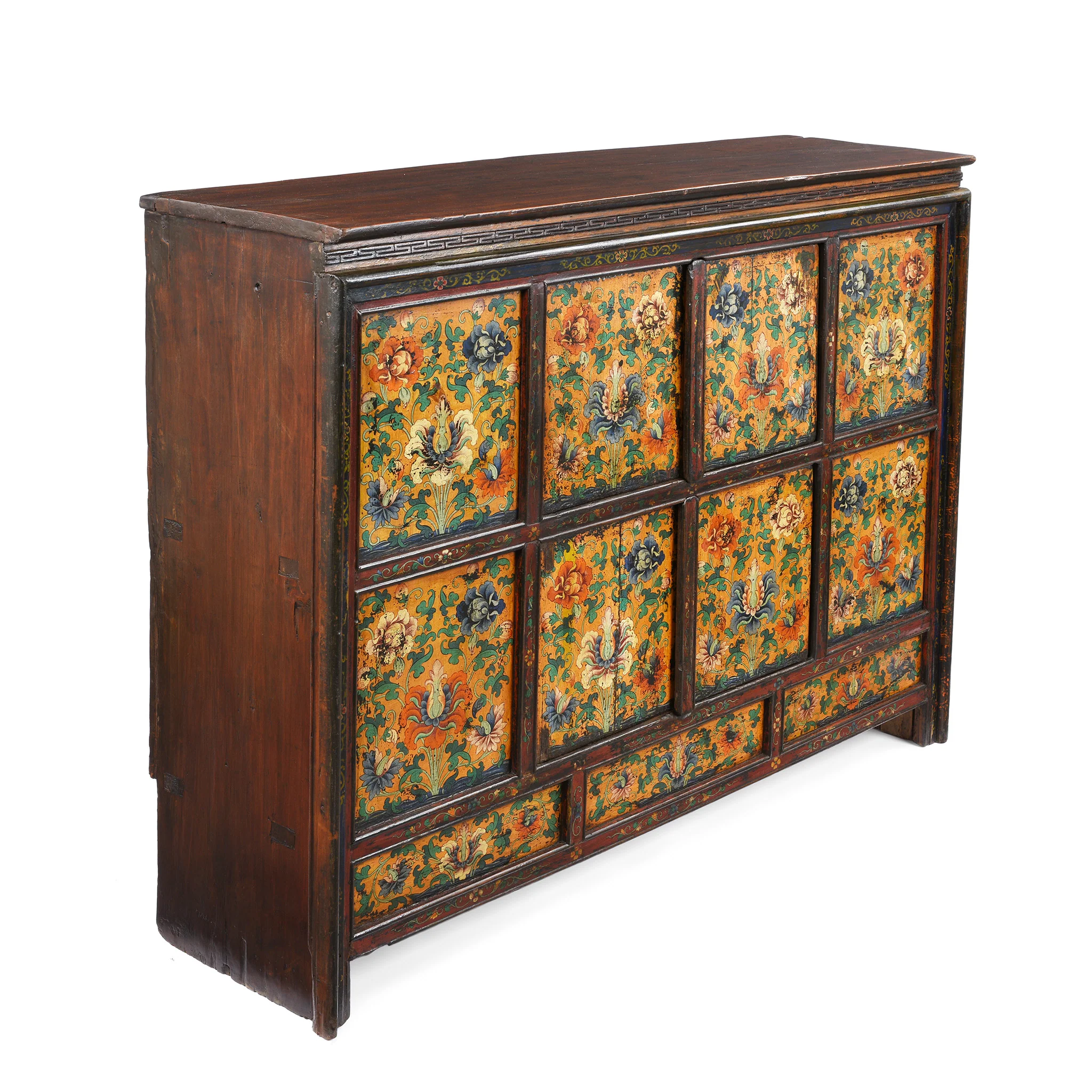 Painted Central Tibetan Cabinet - 19th Century - Image 6