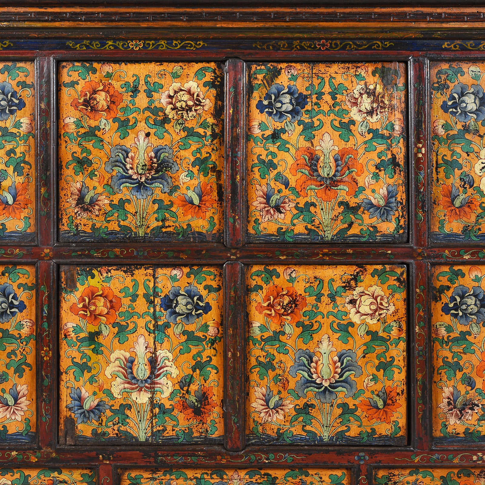Painted Central Tibetan Cabinet - 19th Century - Image 7