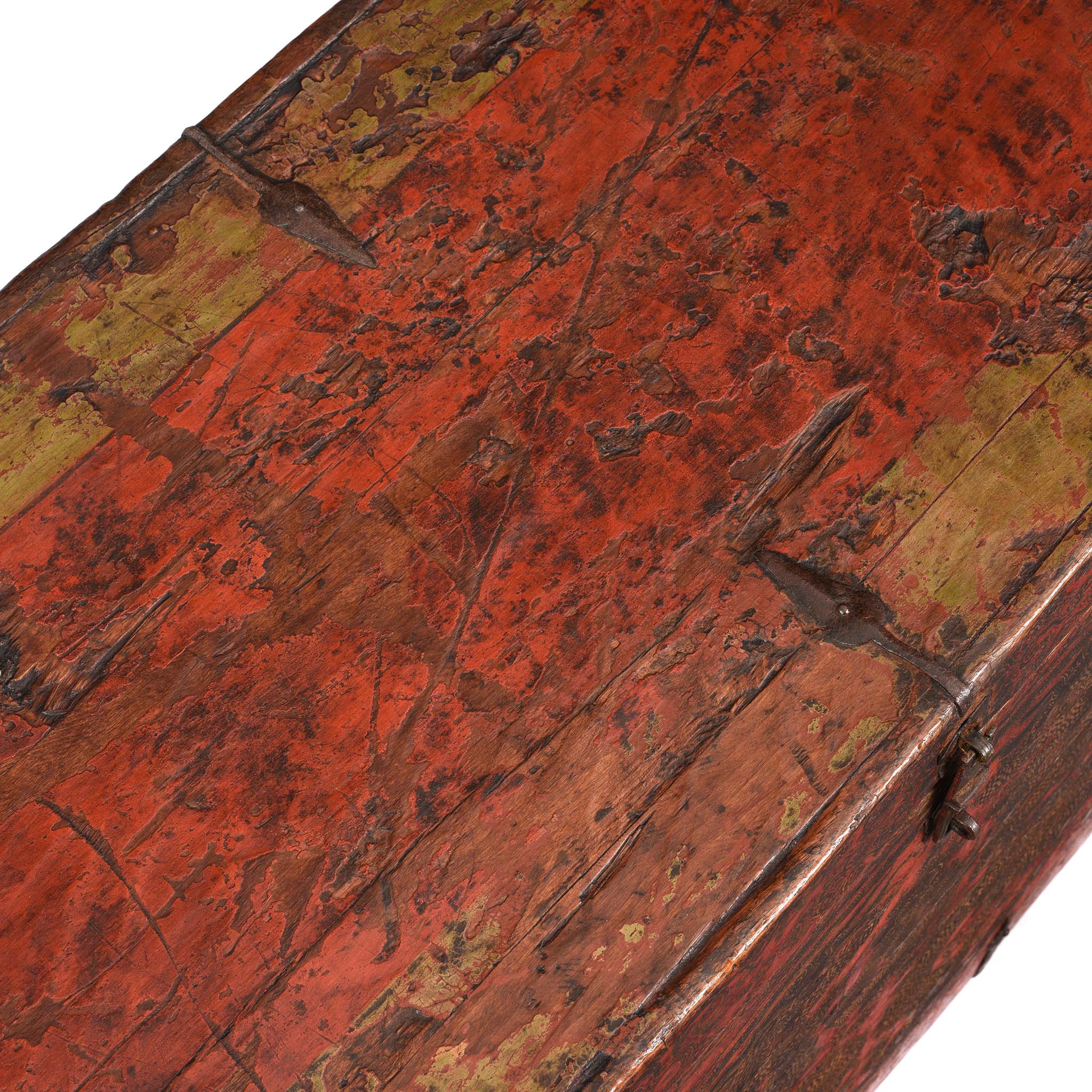 Painted Tibetan 'Double Dragon' Storage Chest - 17th Century - Image 10