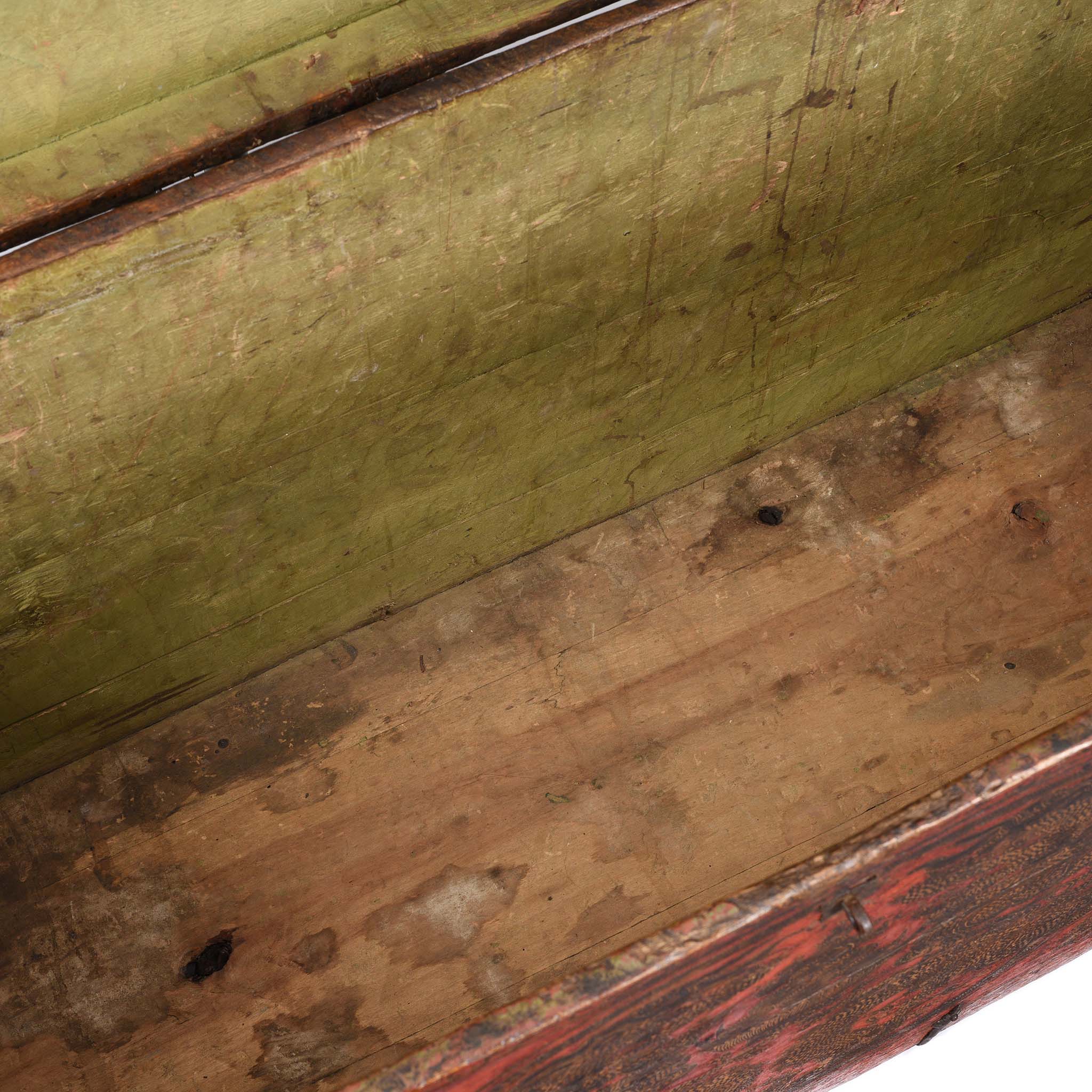Painted Tibetan 'Double Dragon' Storage Chest - 17th Century - Image 15