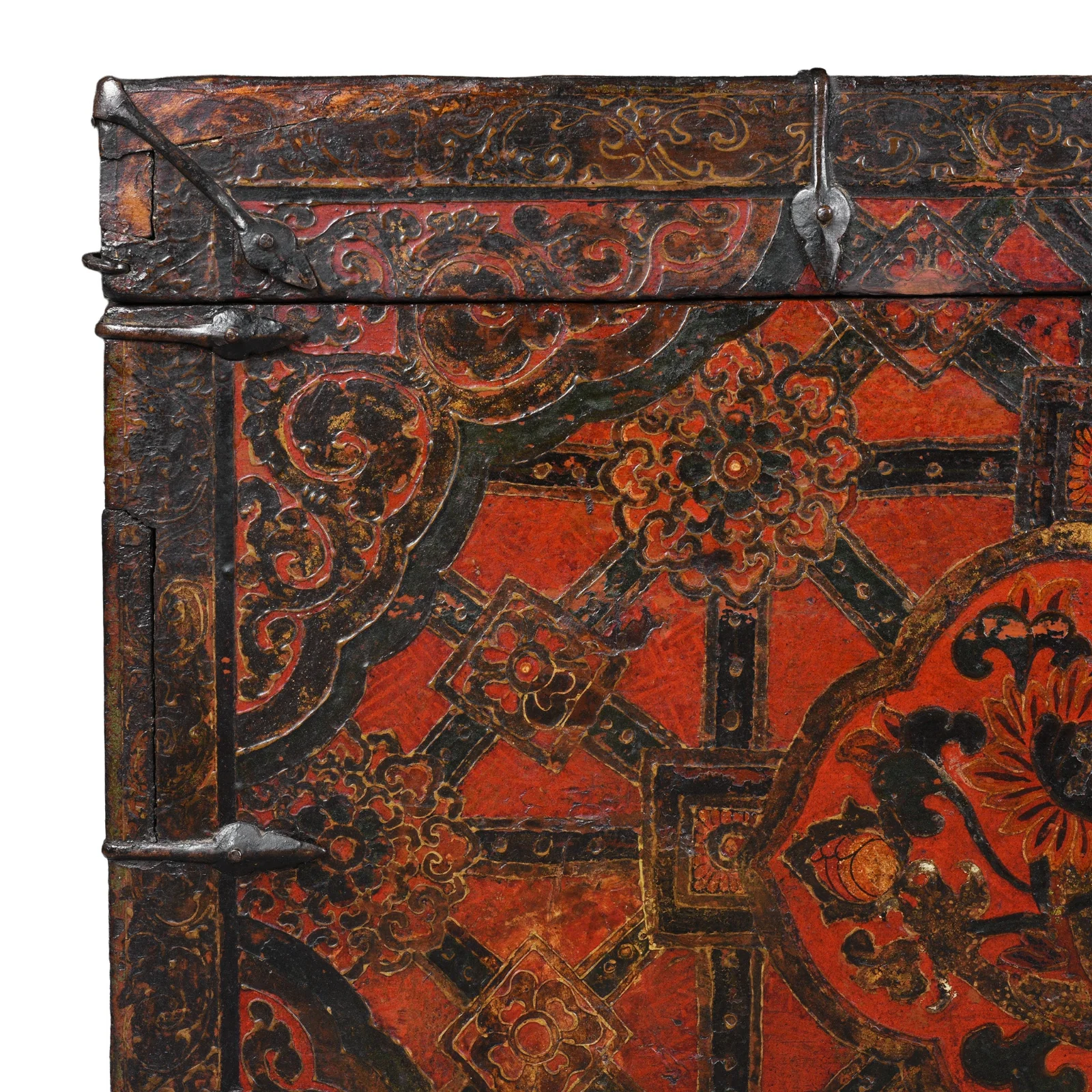 Painted Tibetan Dragon Storage Chest - 18th Century - Image 5
