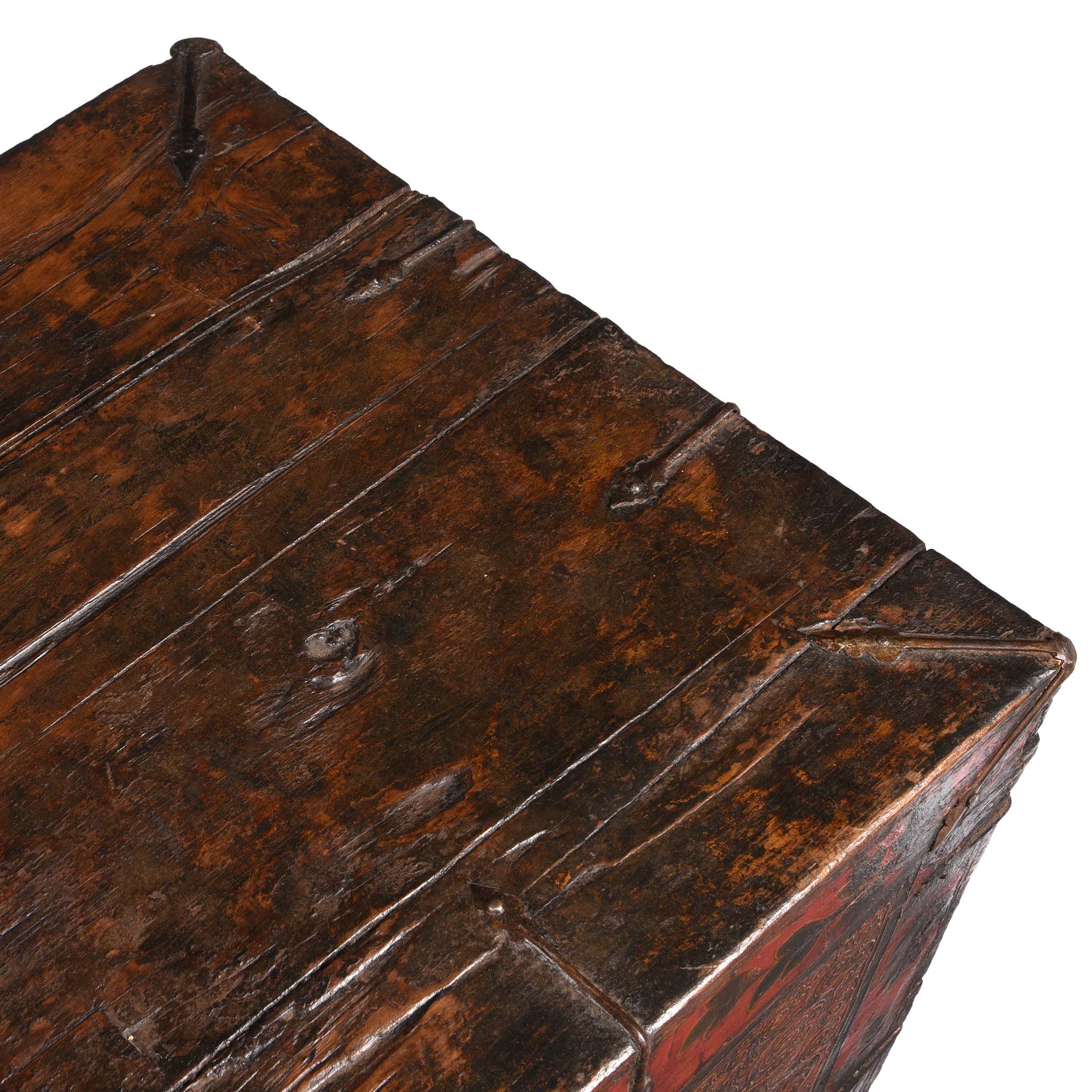 Painted Tibetan 'Dragon' Storage Chest - 18th Century - Image 15