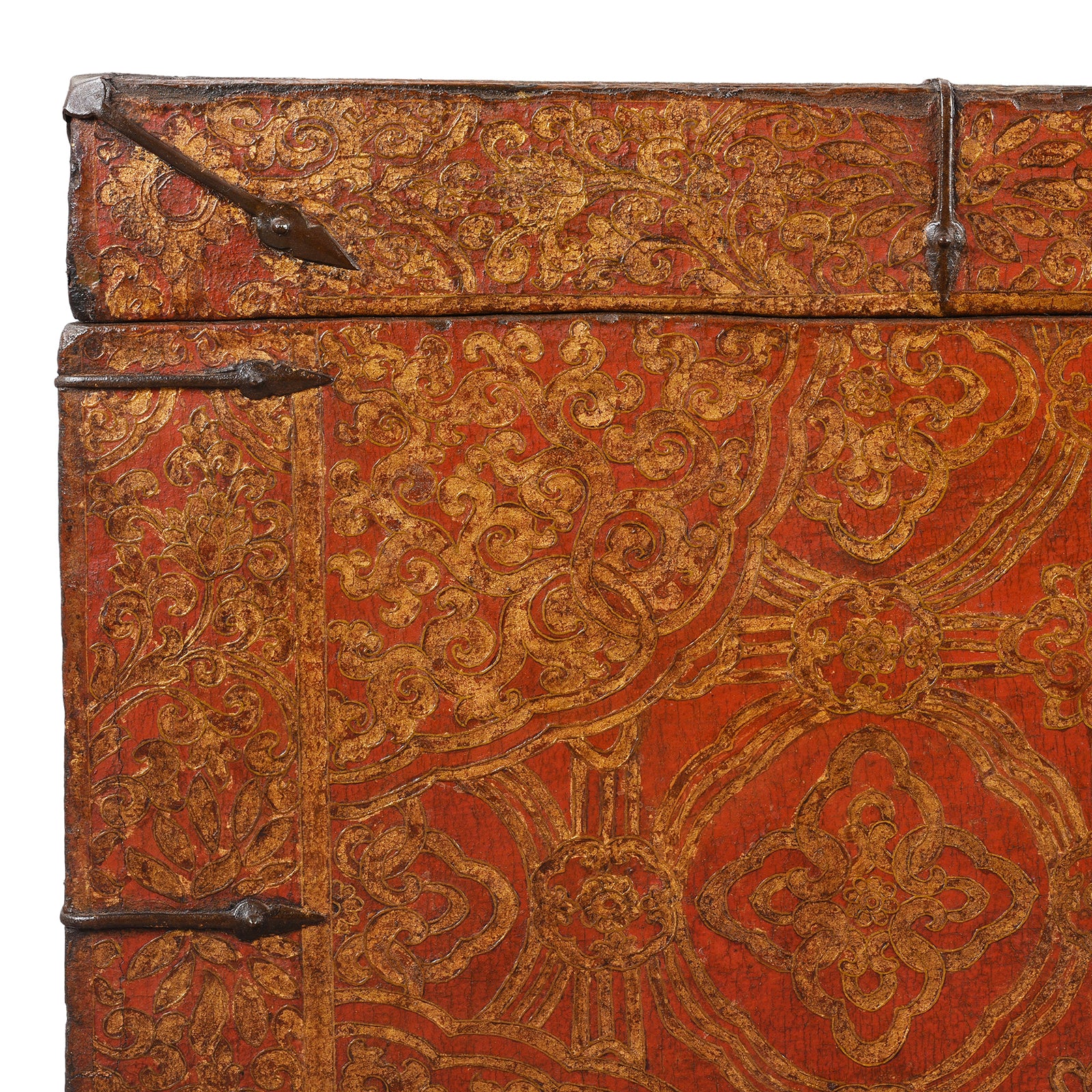 Painted Tibetan 'Dragon' Storage Chest - 18thC - Image 5