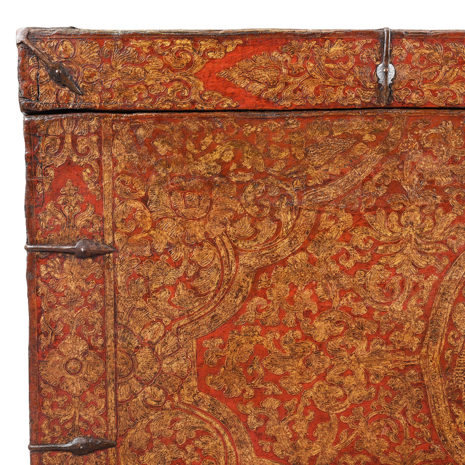 Painted Tibetan 'Dragon' Storage Chest - 18th Century - Image 3
