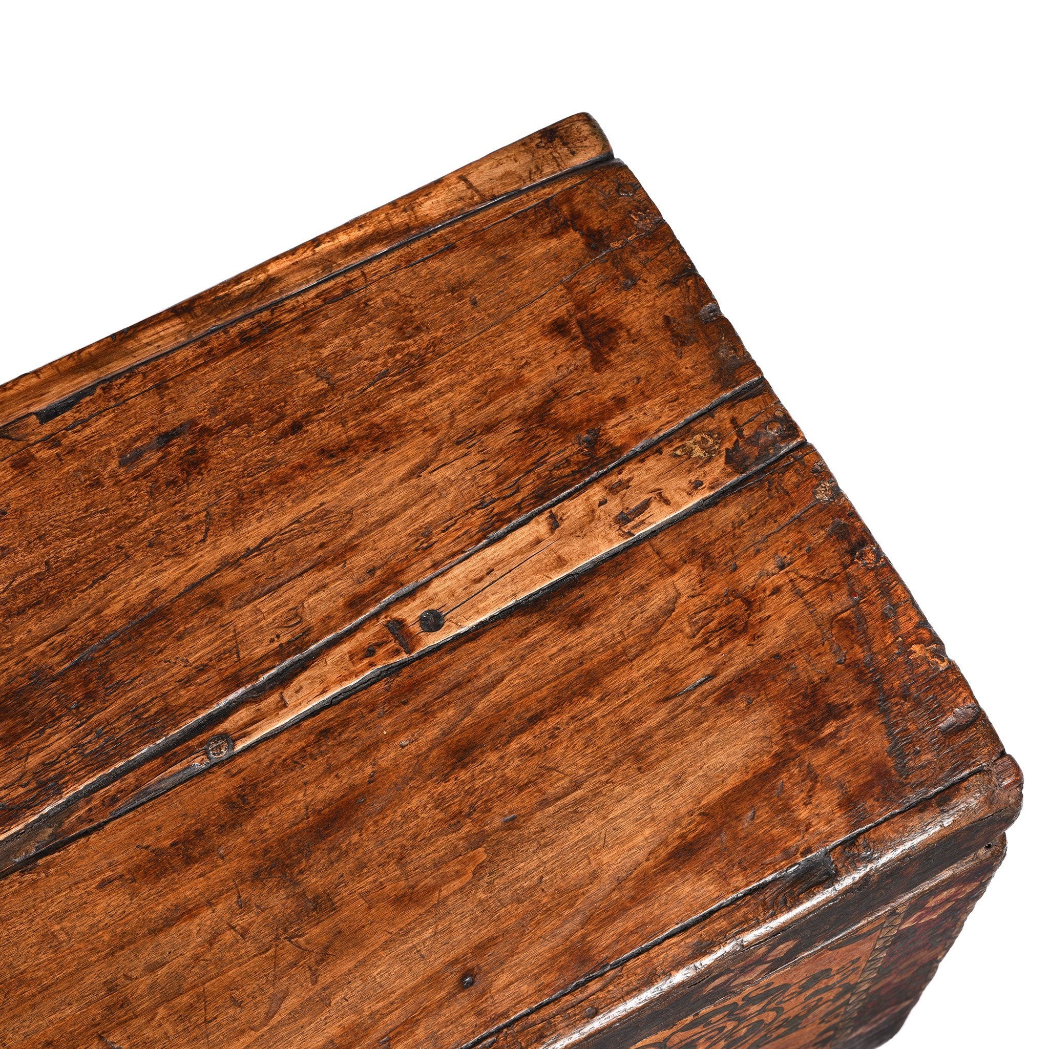 Painted Tibetan 'Floral' Storage Chest - 18thC - Image 10