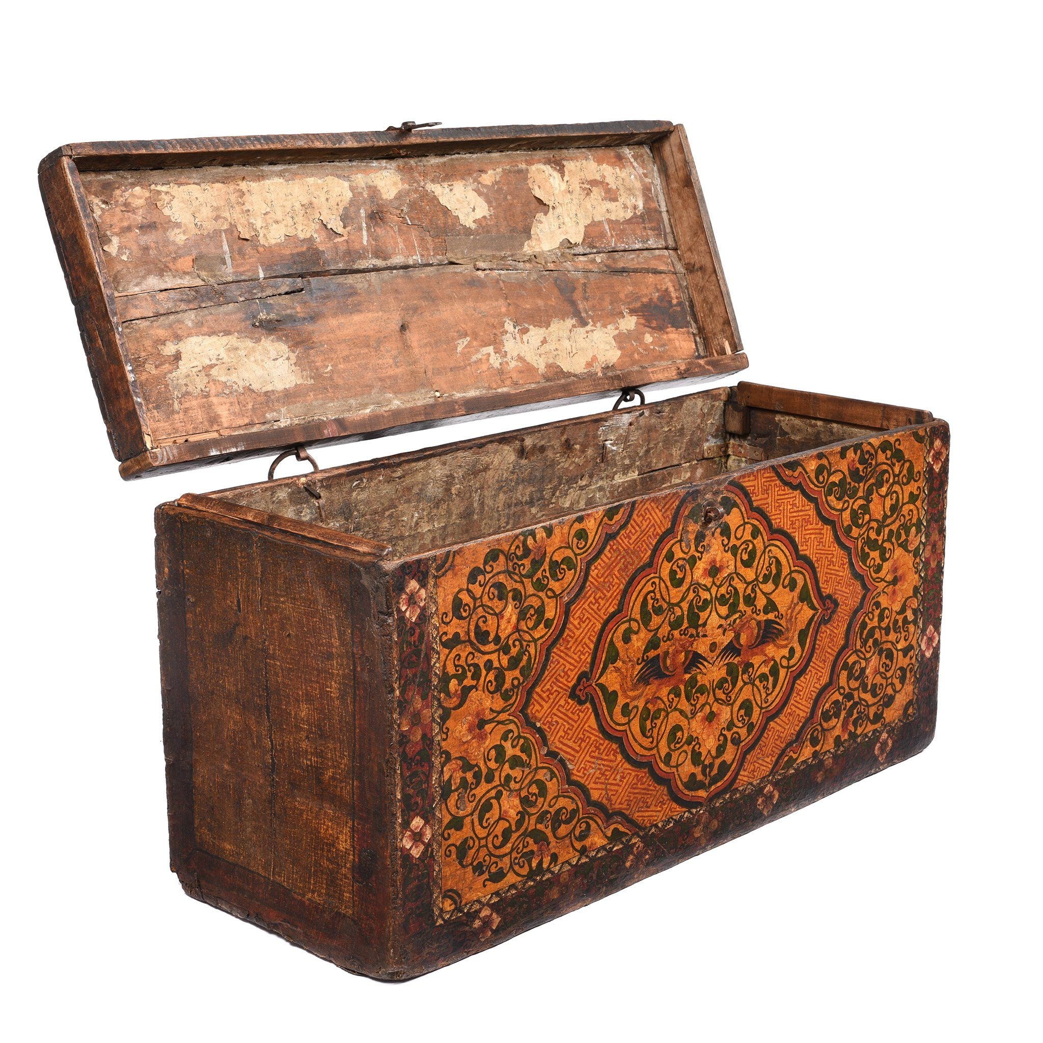 Painted Tibetan 'Floral' Storage Chest - 18thC - Image 11