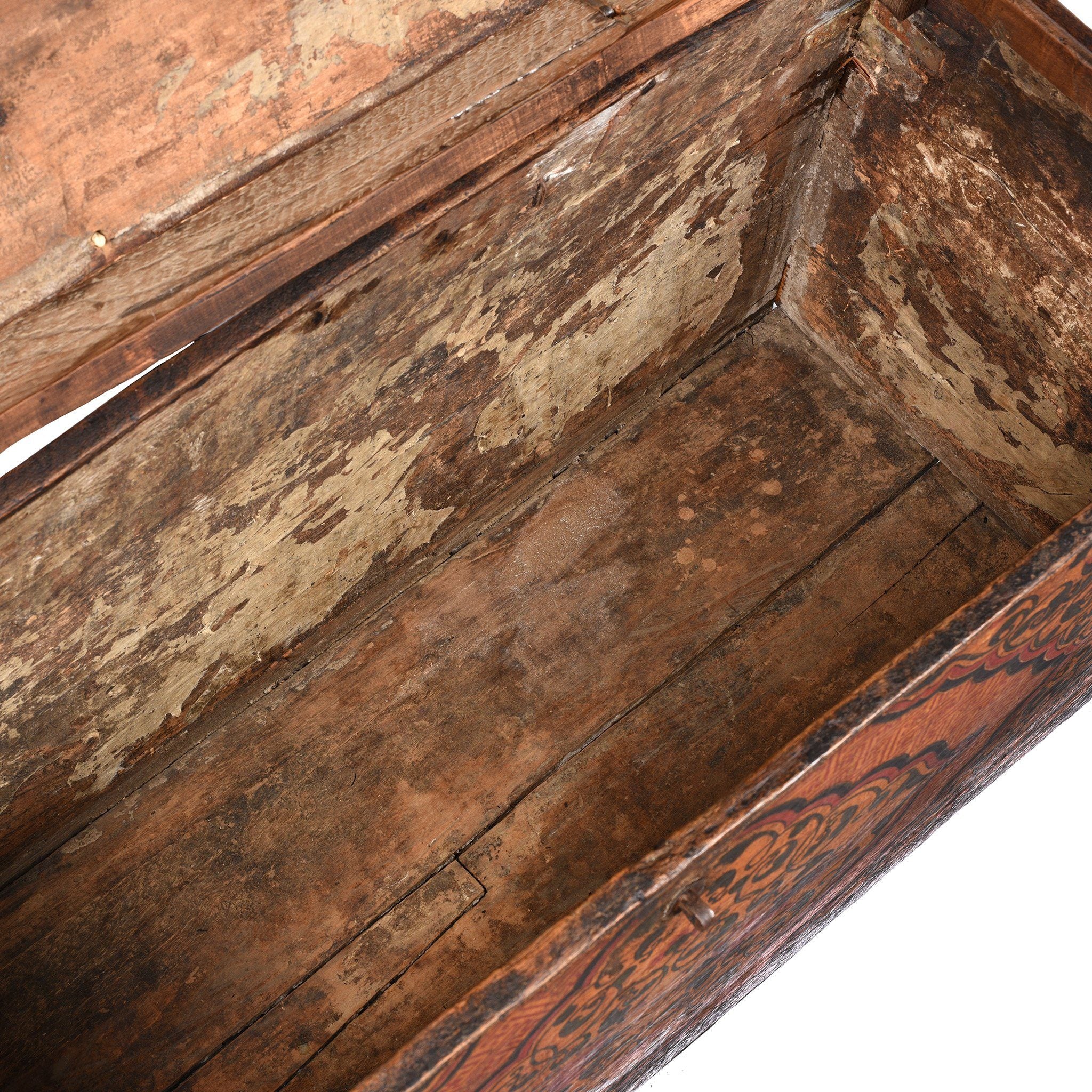 Painted Tibetan 'Floral' Storage Chest - 18thC - Image 13