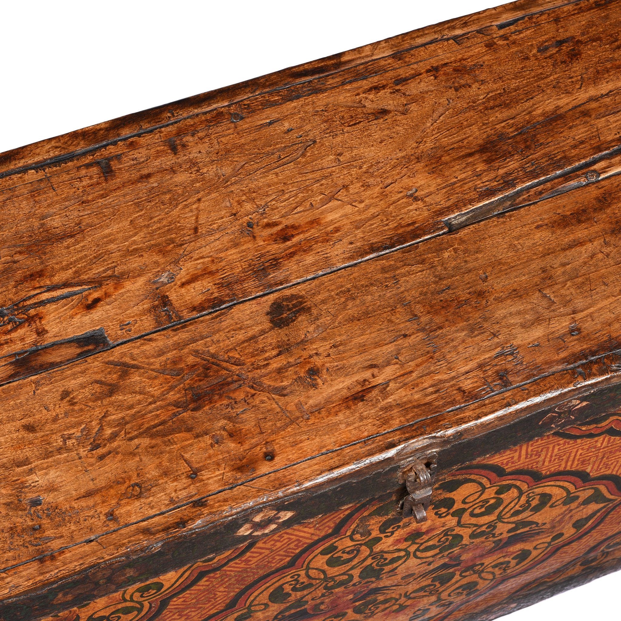 Painted Tibetan 'Floral' Storage Chest - 18thC - Image 9