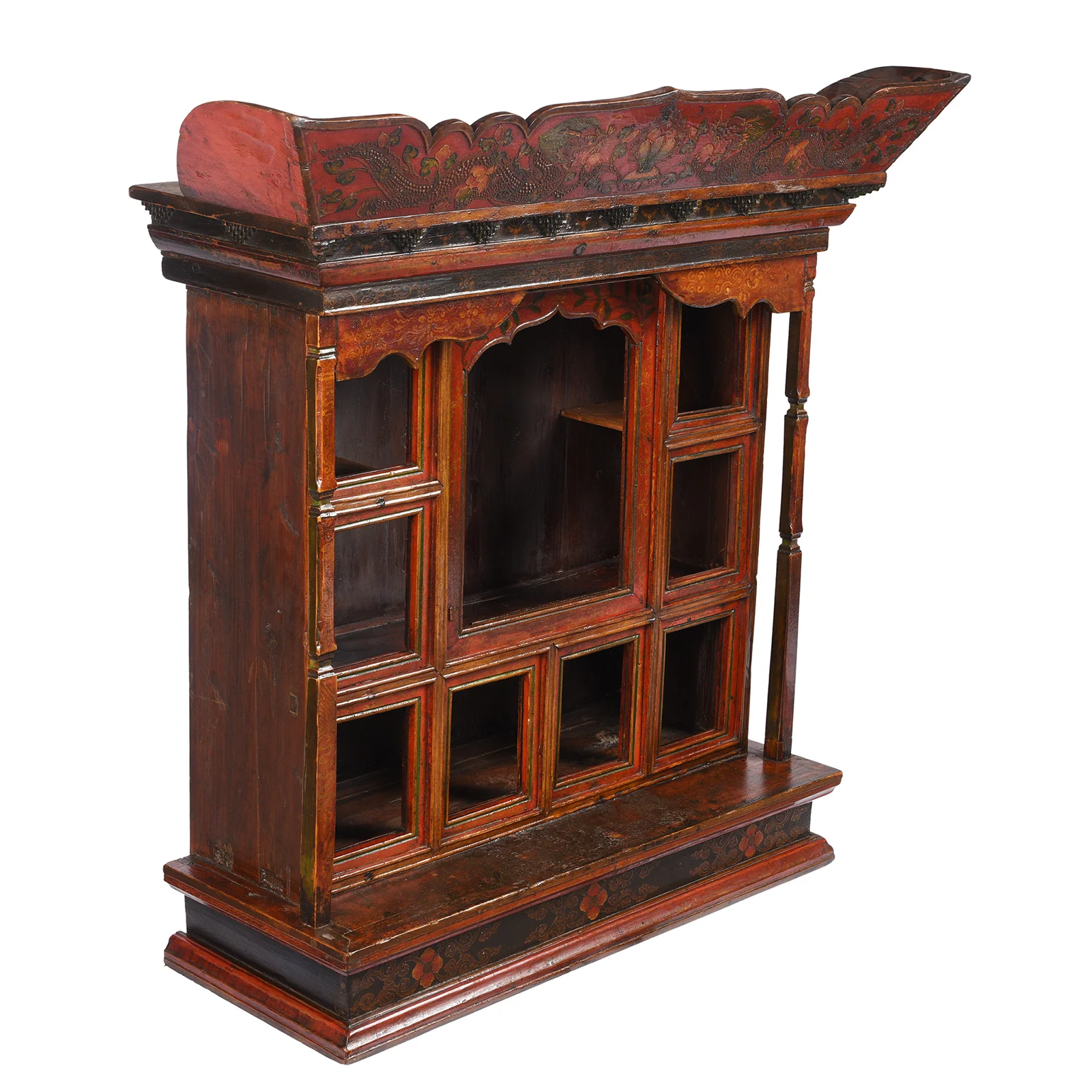Painted Tibetan Altar Cabinet - 19th Century - Image 3
