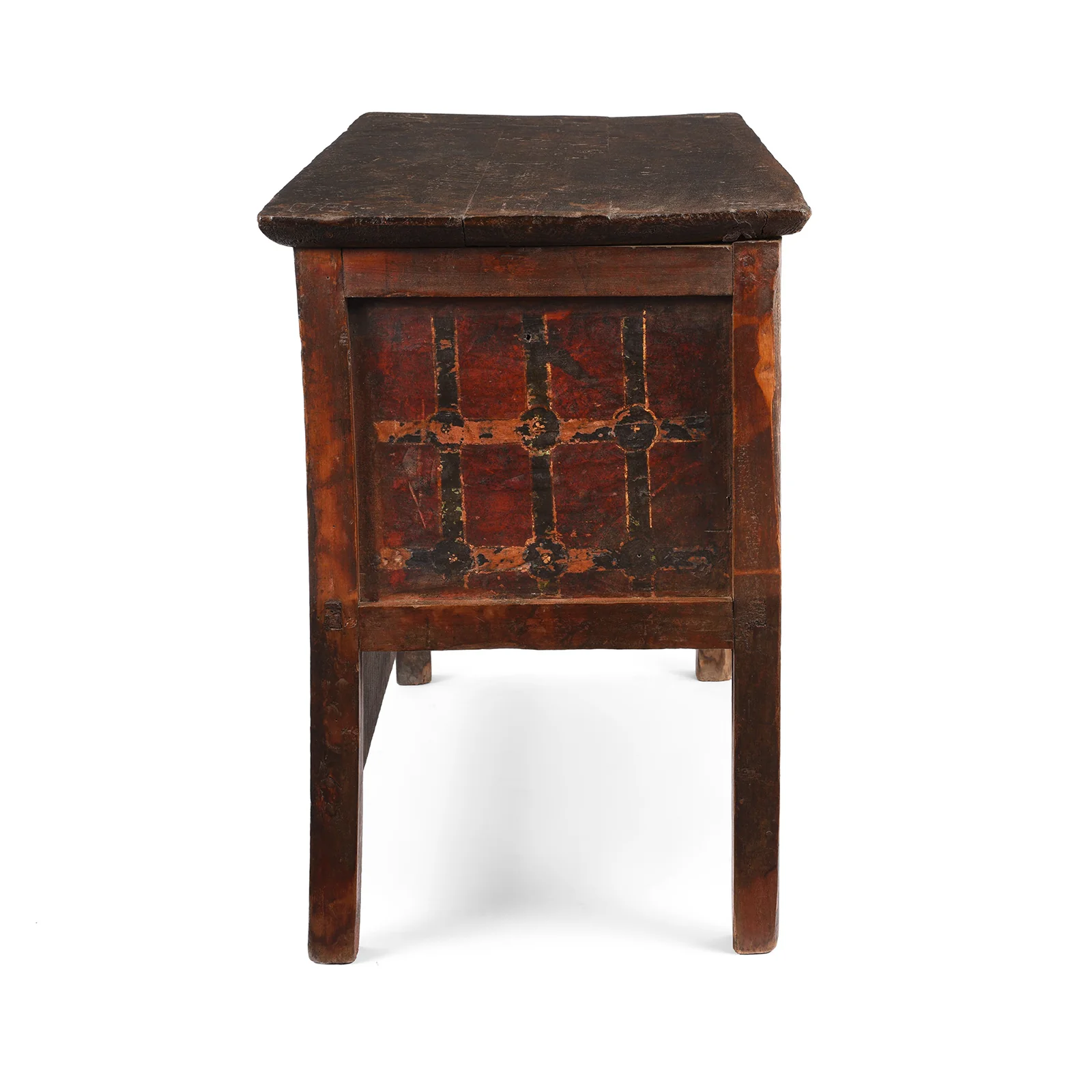 Painted Tibetan Side Cabinet - Late 19th Century - Image 7