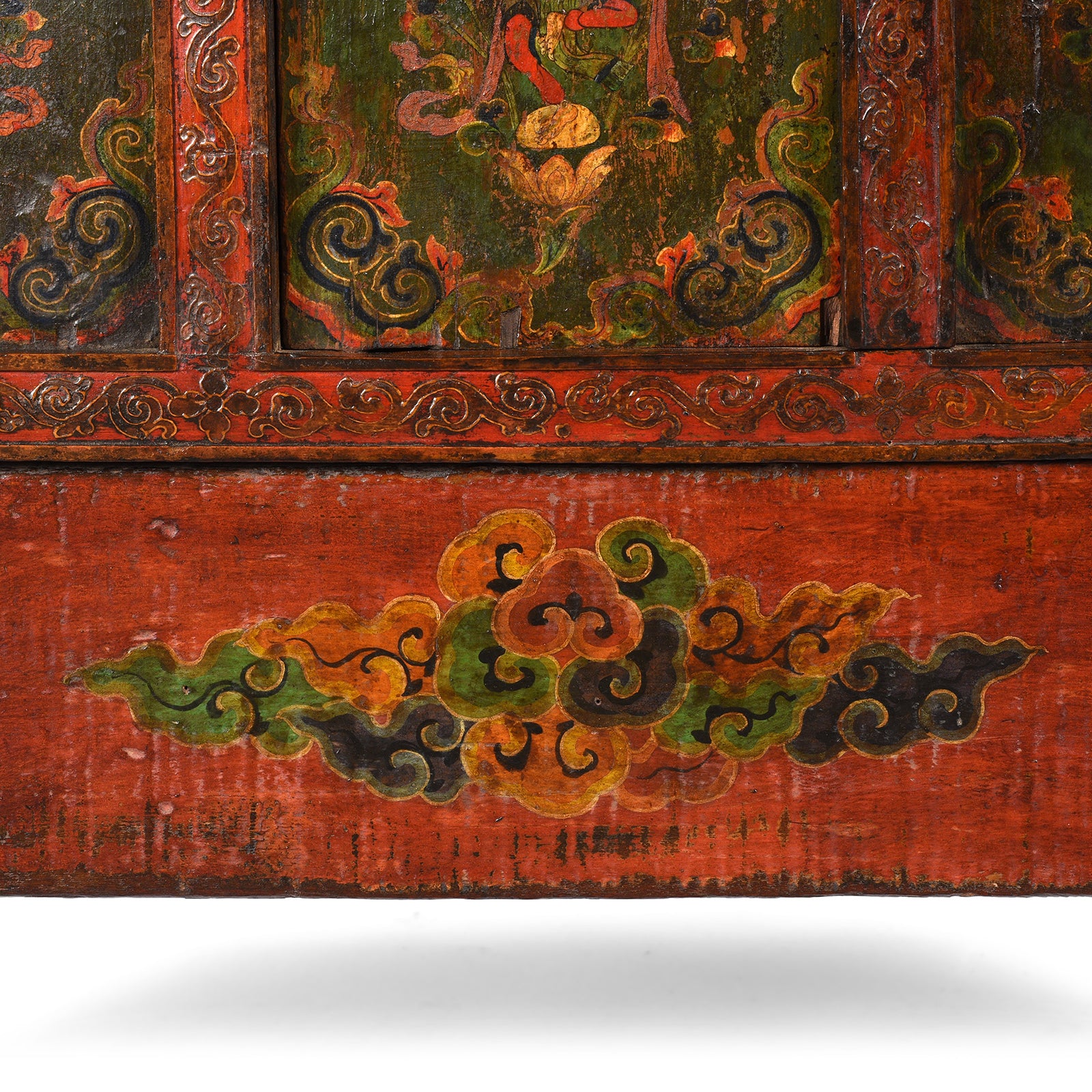 Painted Tibetan Side Cabinet - Late 19th Century - Image 8