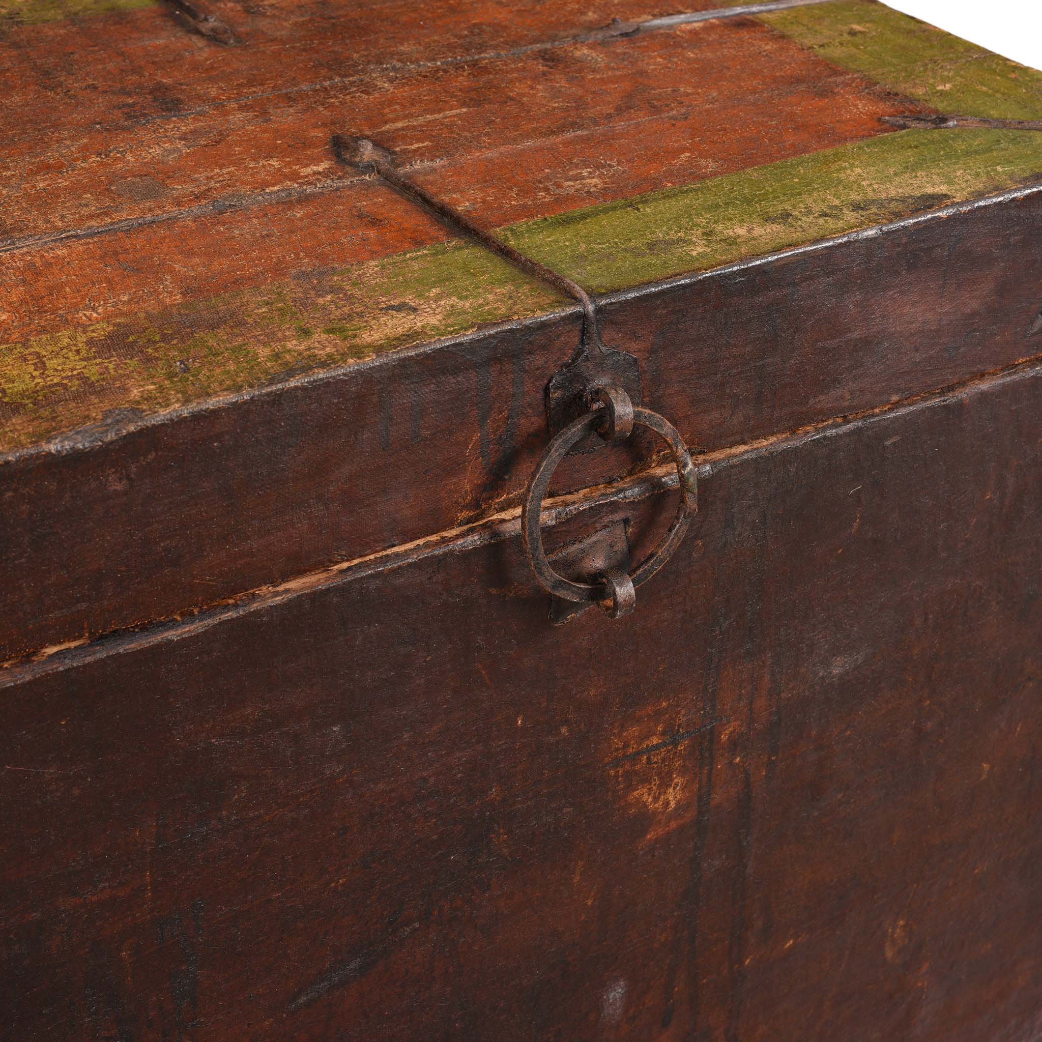 Painted Tibetan Storage Chest - 17th Century - Image 14