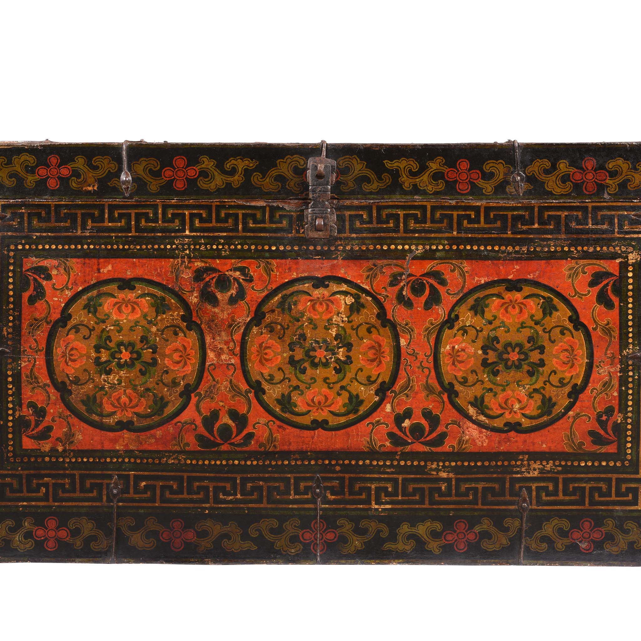 Painted Tibetan Storage Chest - 17th Century - Image 3
