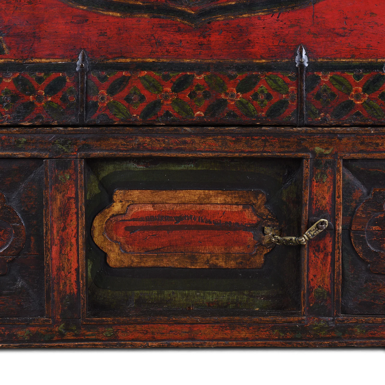 Painted Tibetan Storage Chest On Stand - 18th Century - Image 10