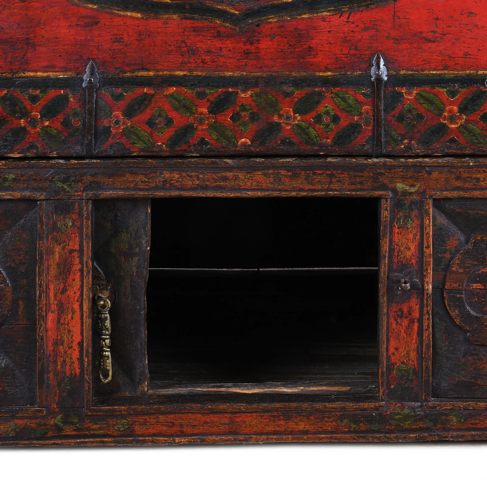 Painted Tibetan Storage Chest On Stand - 18th Century - Image 13