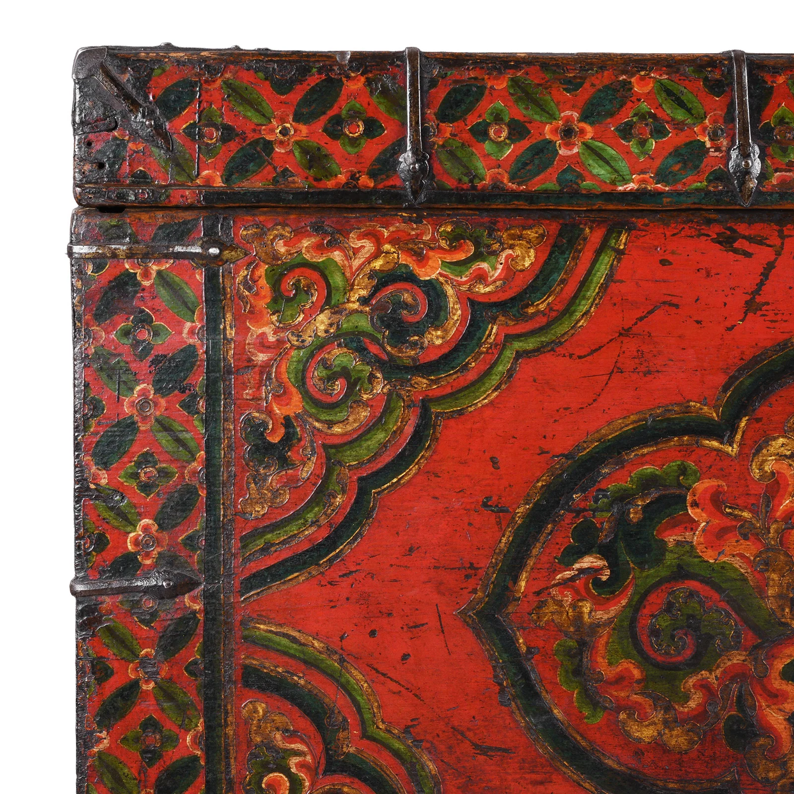 Painted Tibetan Storage Chest On Stand - 18th Century - Image 3