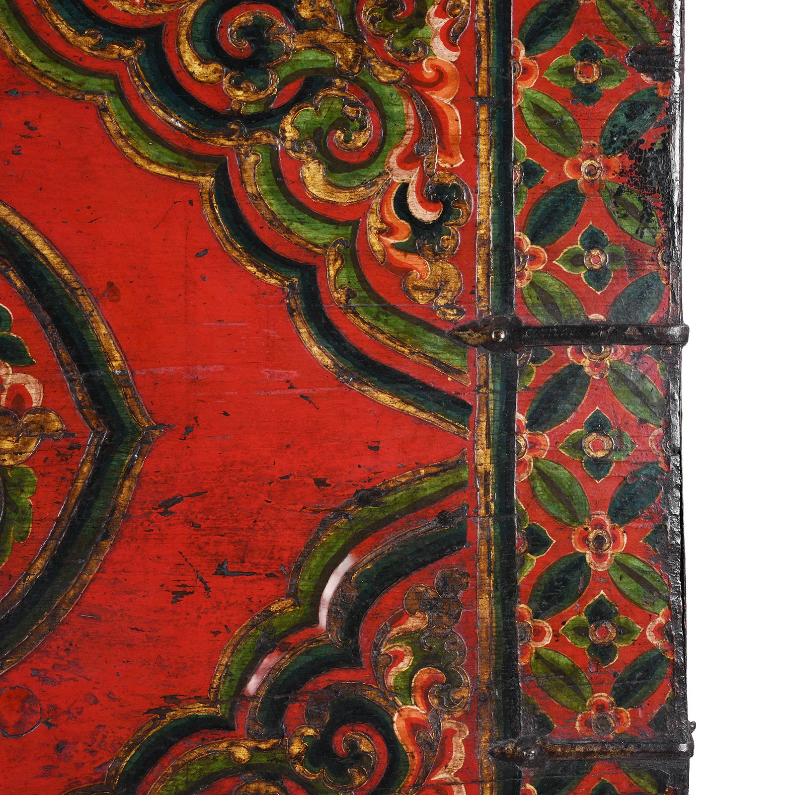 Painted Tibetan Storage Chest On Stand - 18th Century - Image 6