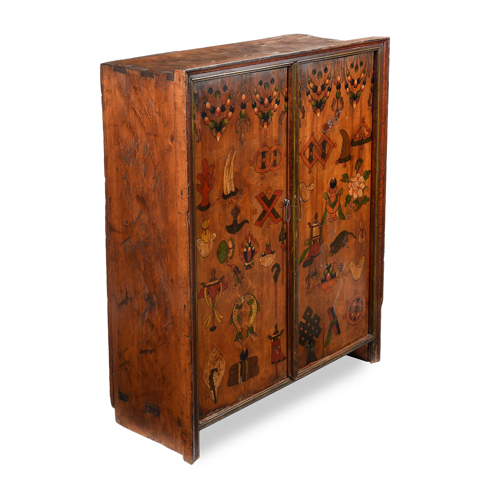 Painted Tibetan Torgam Offering Cabinet - 19thC - Image 3