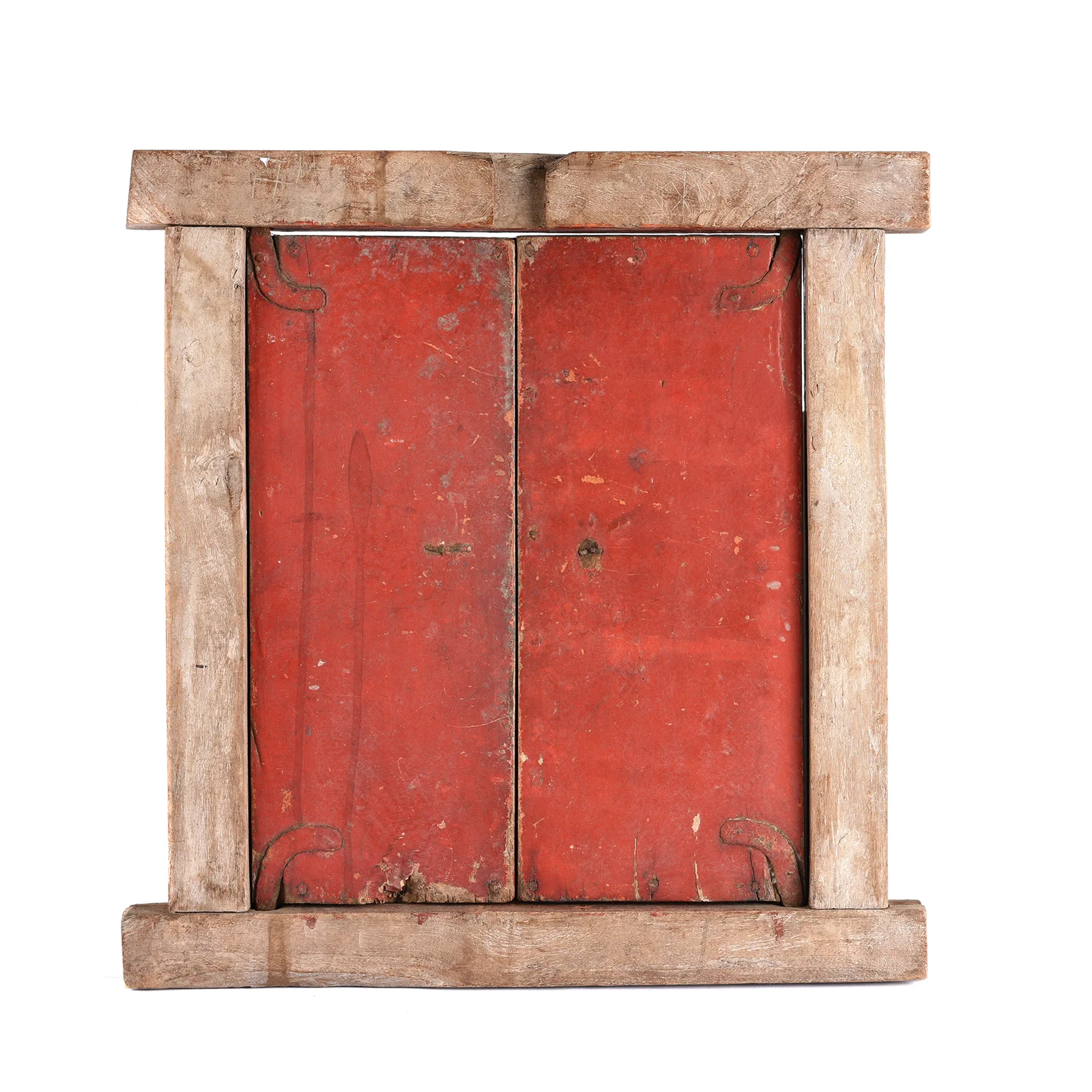 Painted Indian Window Shutter From Bikaner - 19thC - Image 5