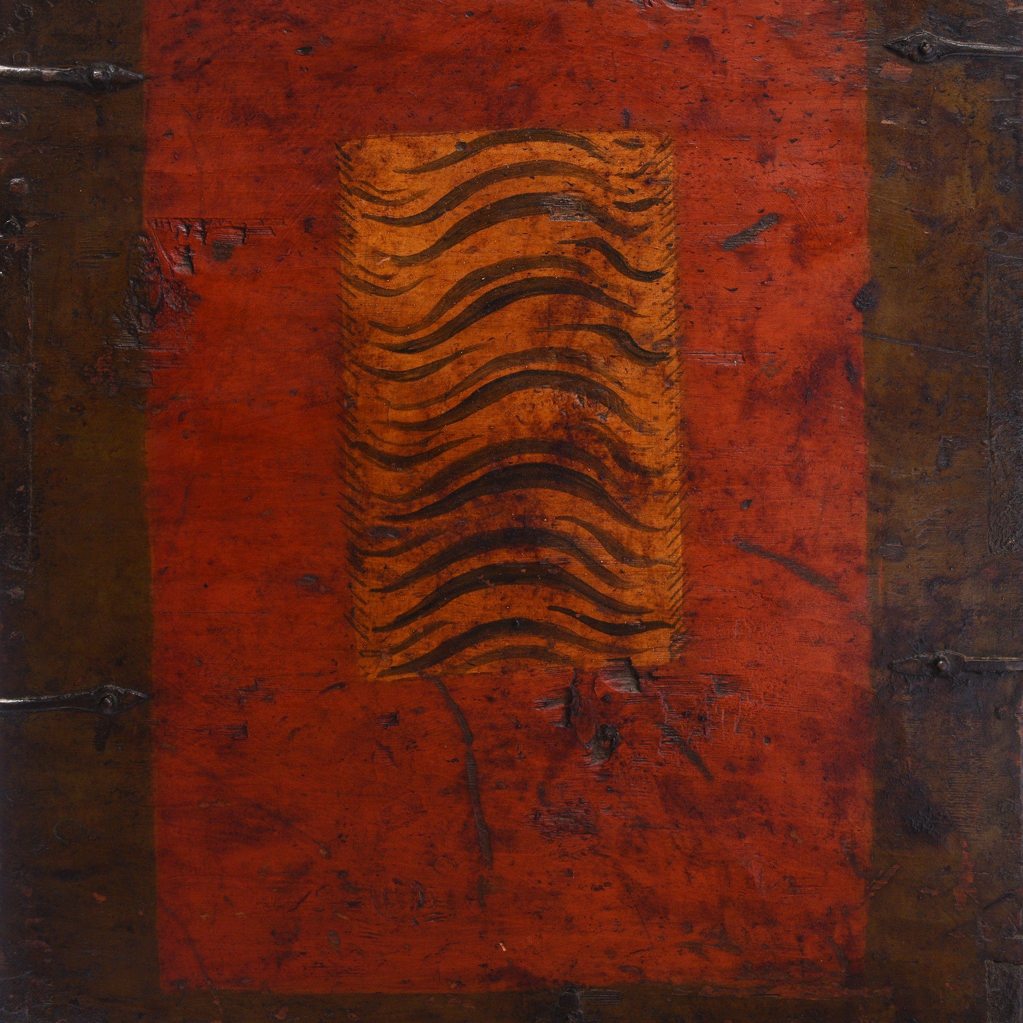 Painted Zeeba Chest From Tibet - 19th Century - Image 12