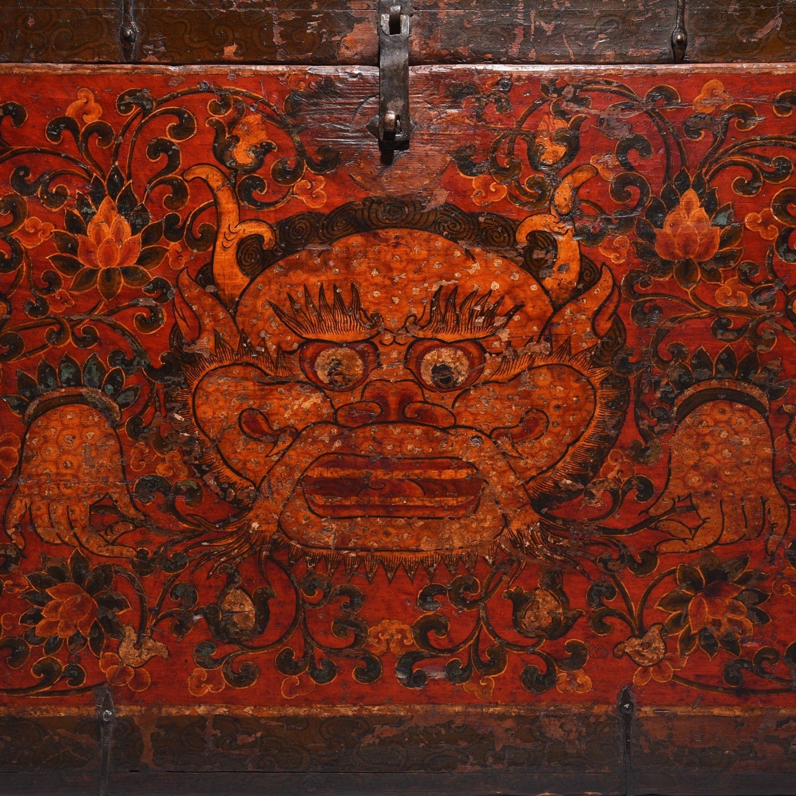 Painted Zeeba Chest From Tibet - 19th Century - Image 2