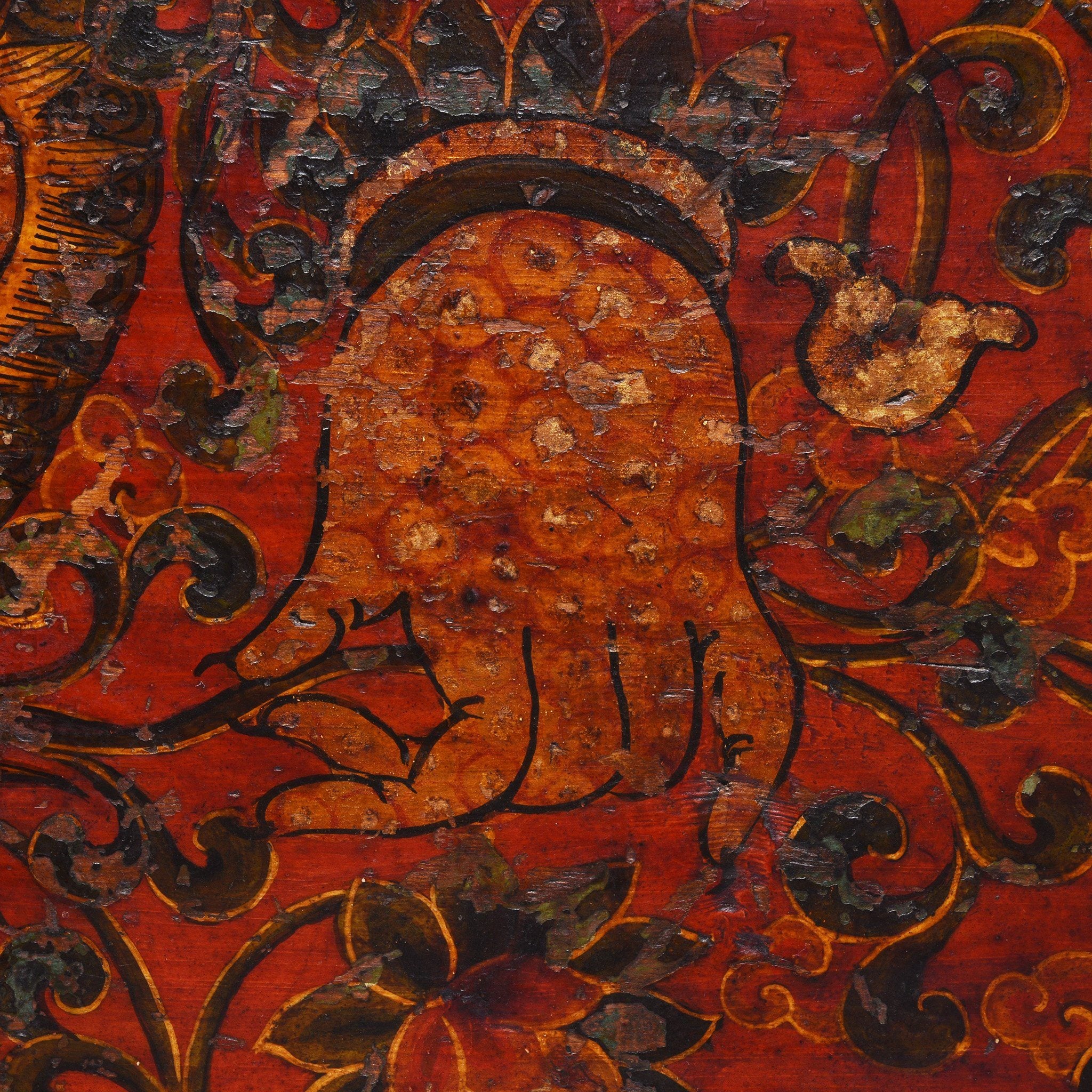 Painted Zeeba Chest From Tibet - 19th Century - Image 5