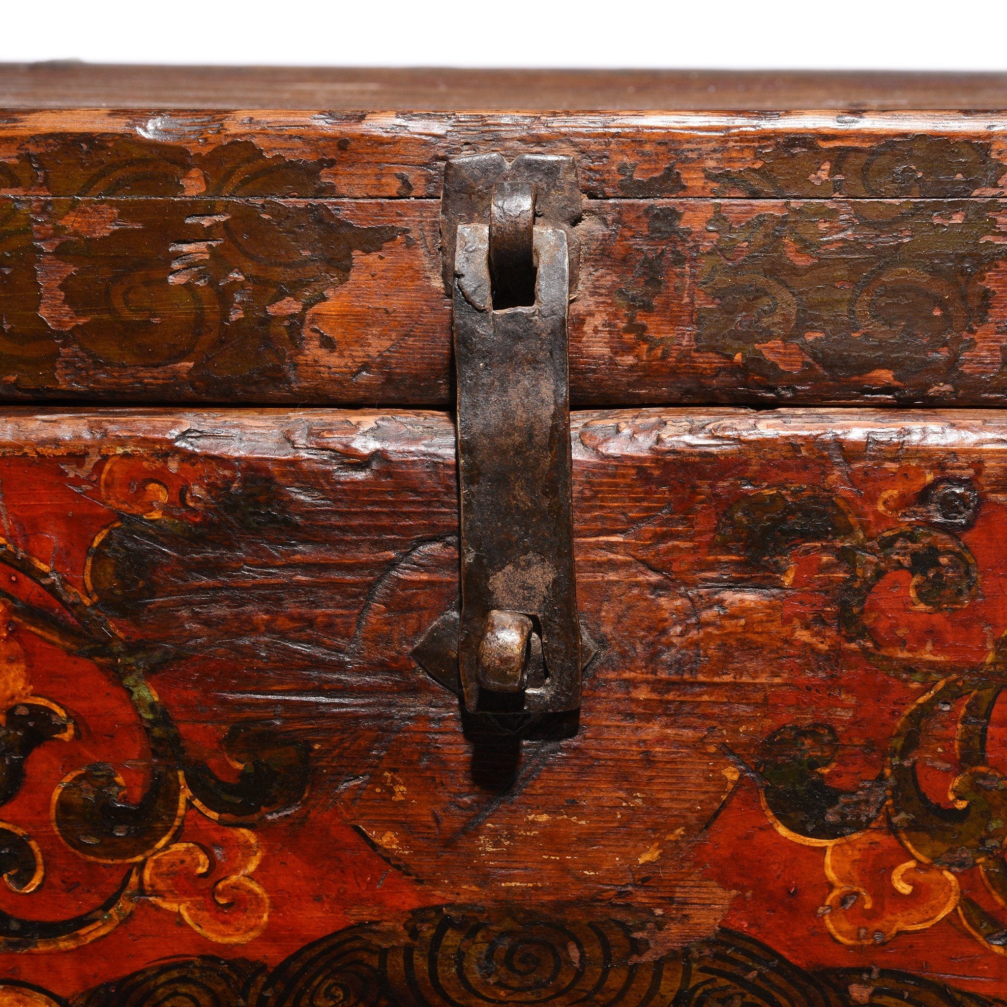 Painted Zeeba Chest From Tibet - 19th Century - Image 6