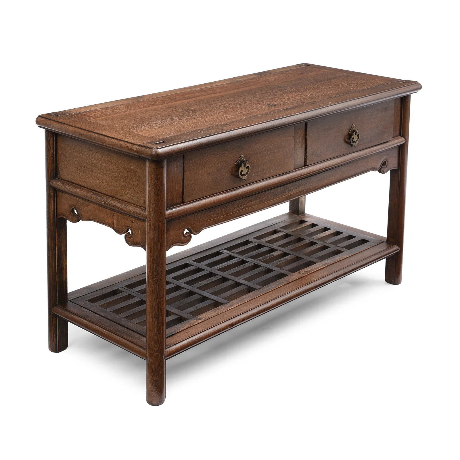 Pair of Chinese Jichimu Yuanjiaogui Cabinets On Stands - Qing Dynasty - Image 8