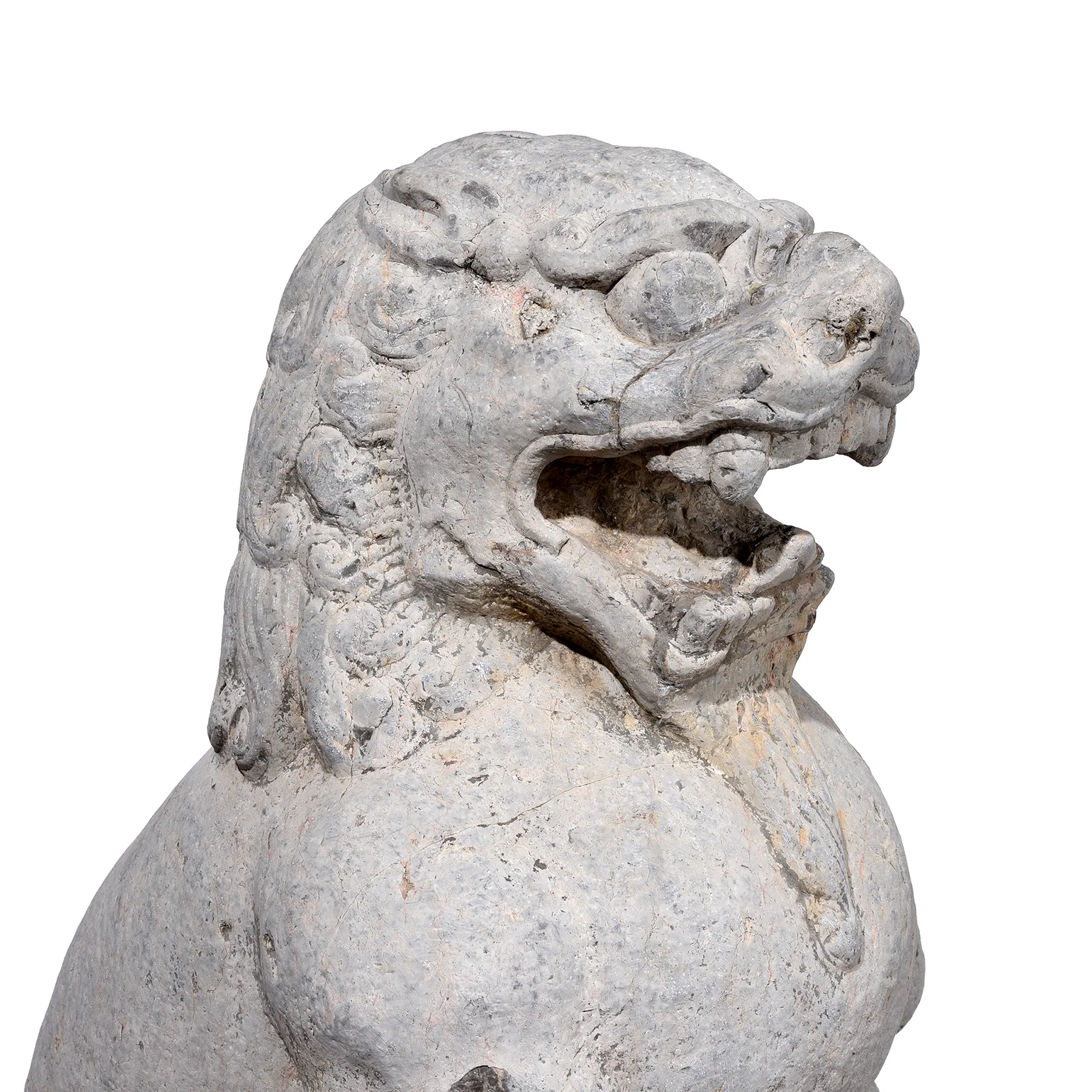 Pair Of Stone Guardian Lions (Foo Dogs) - Image 2