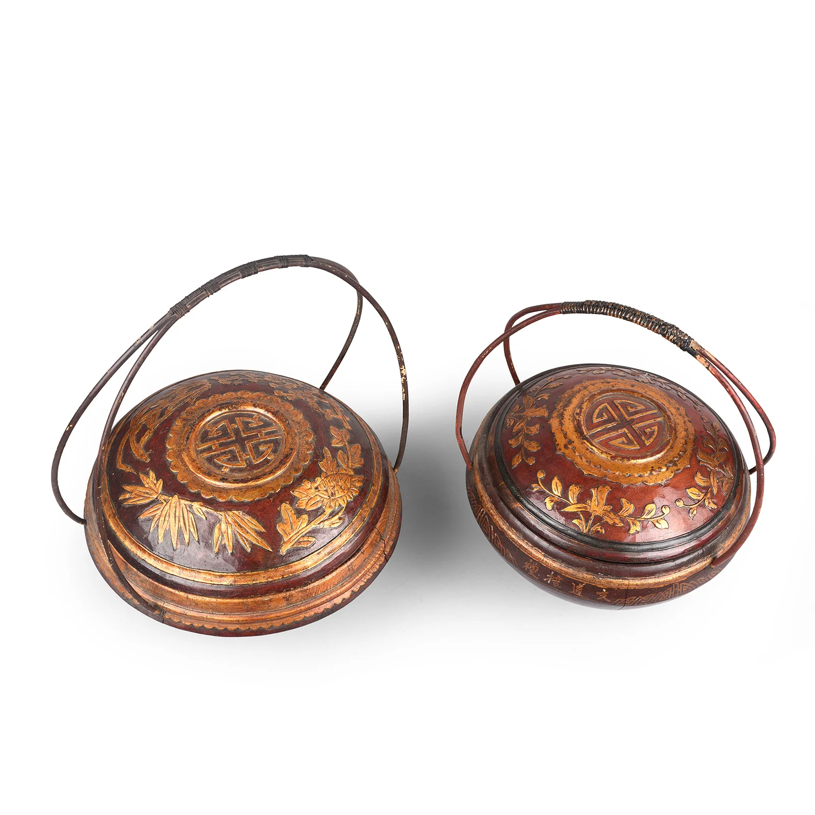 Pair of Chinese Wedding Baskets from Shanxi - Ca 1920 - Image 5