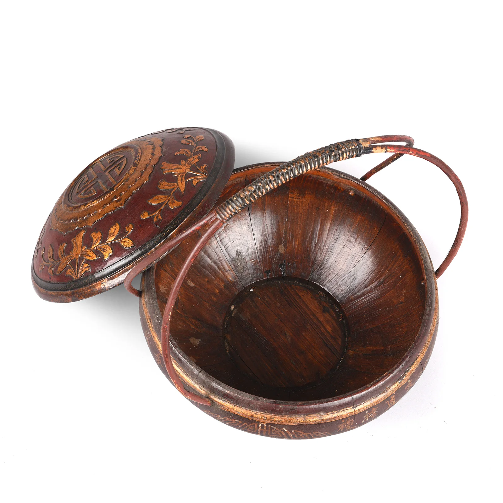 Pair of Chinese Wedding Baskets from Shanxi - Ca 1920 - Image 7