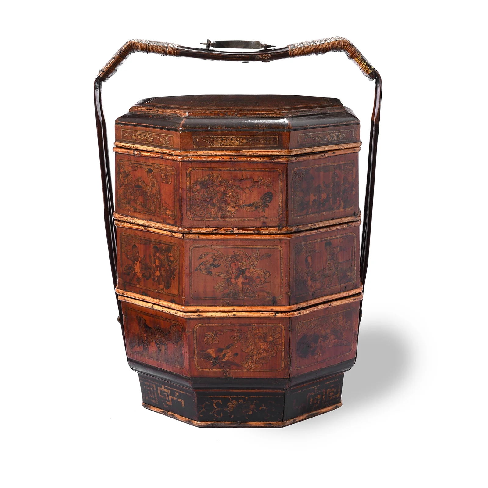 Pair of Chinese Wedding Baskets From South China - ca 1920 - Image 2