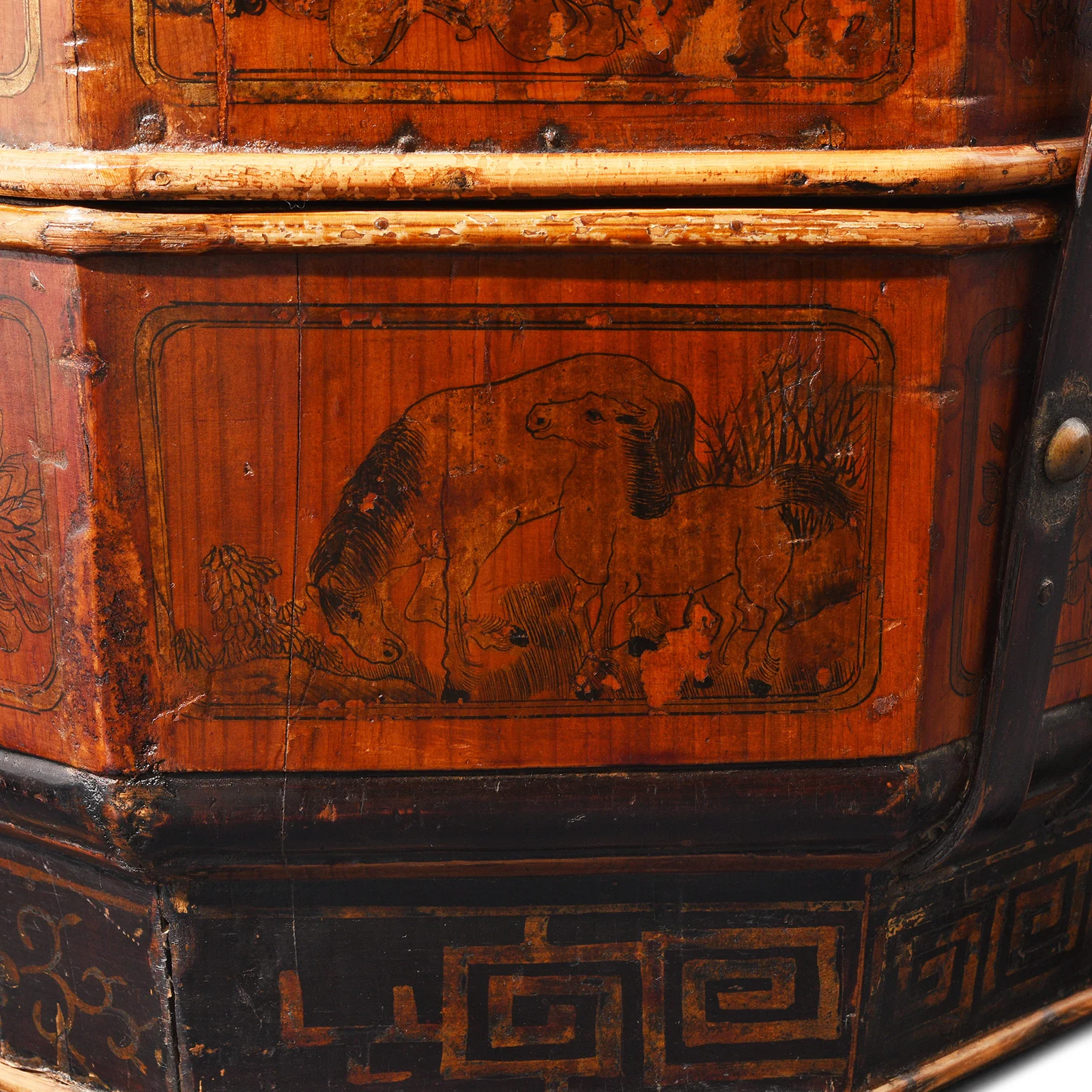 Pair of Chinese Wedding Baskets From South China - ca 1920 - Image 8