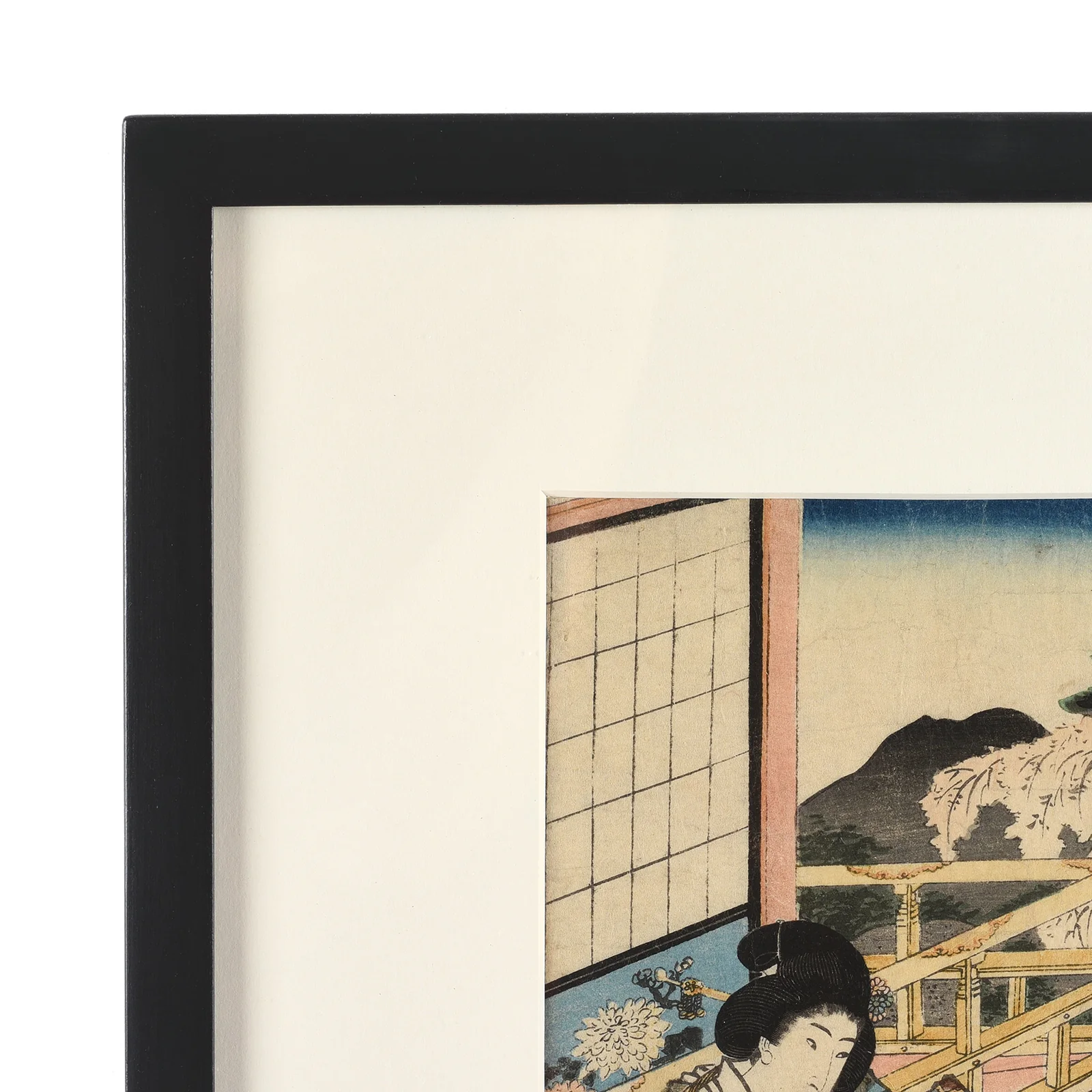Framed Japanese Woodblock Print Oban by Utagawa Kunisada - 19th Century - Image 6