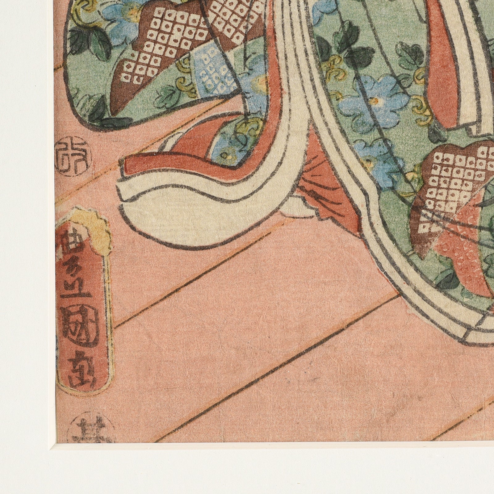 Framed Japanese Woodblock Print Oban by Utagawa Kunisada - 19th Century - Image 8