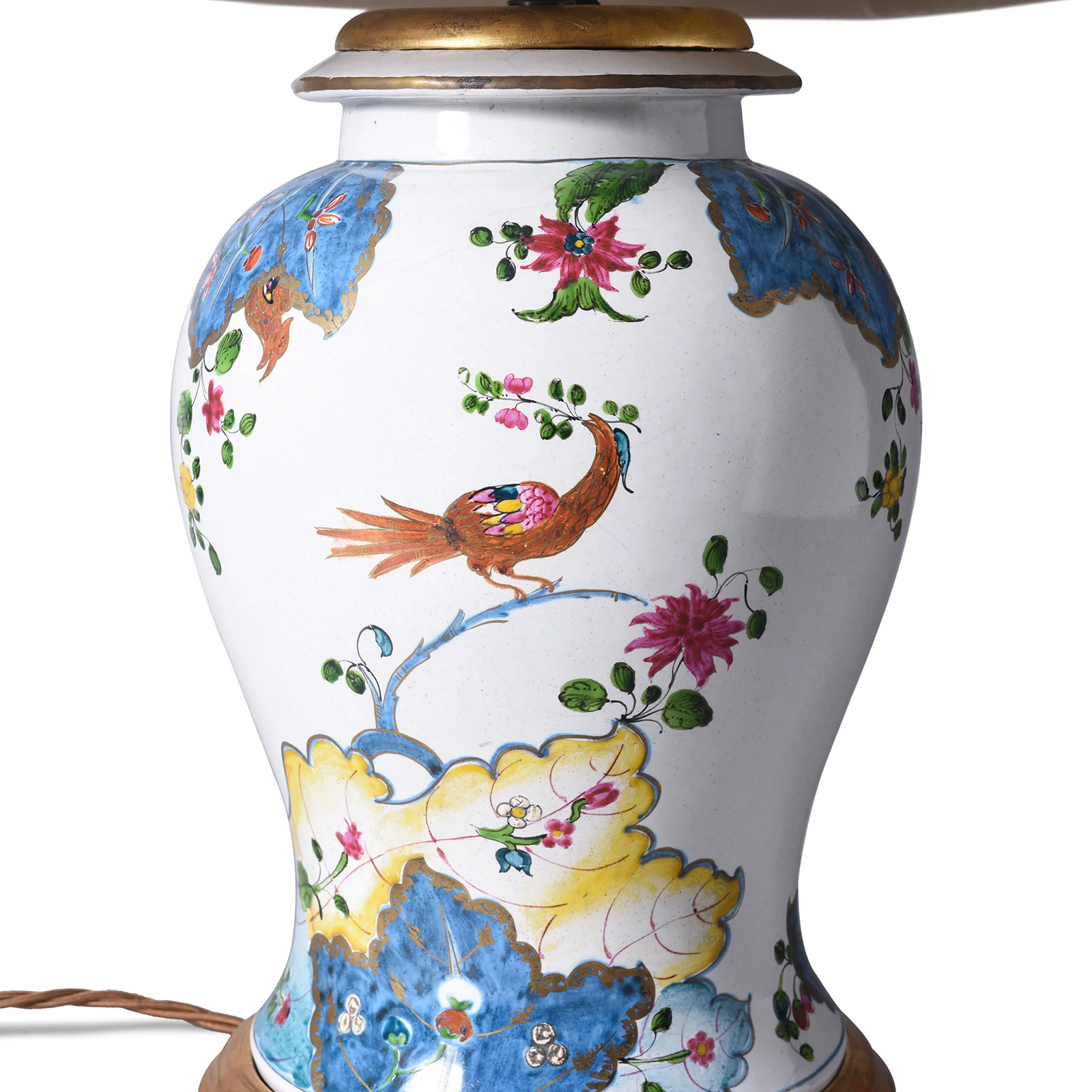 Vintage Temple Jar Lamp With Shade - Image 4