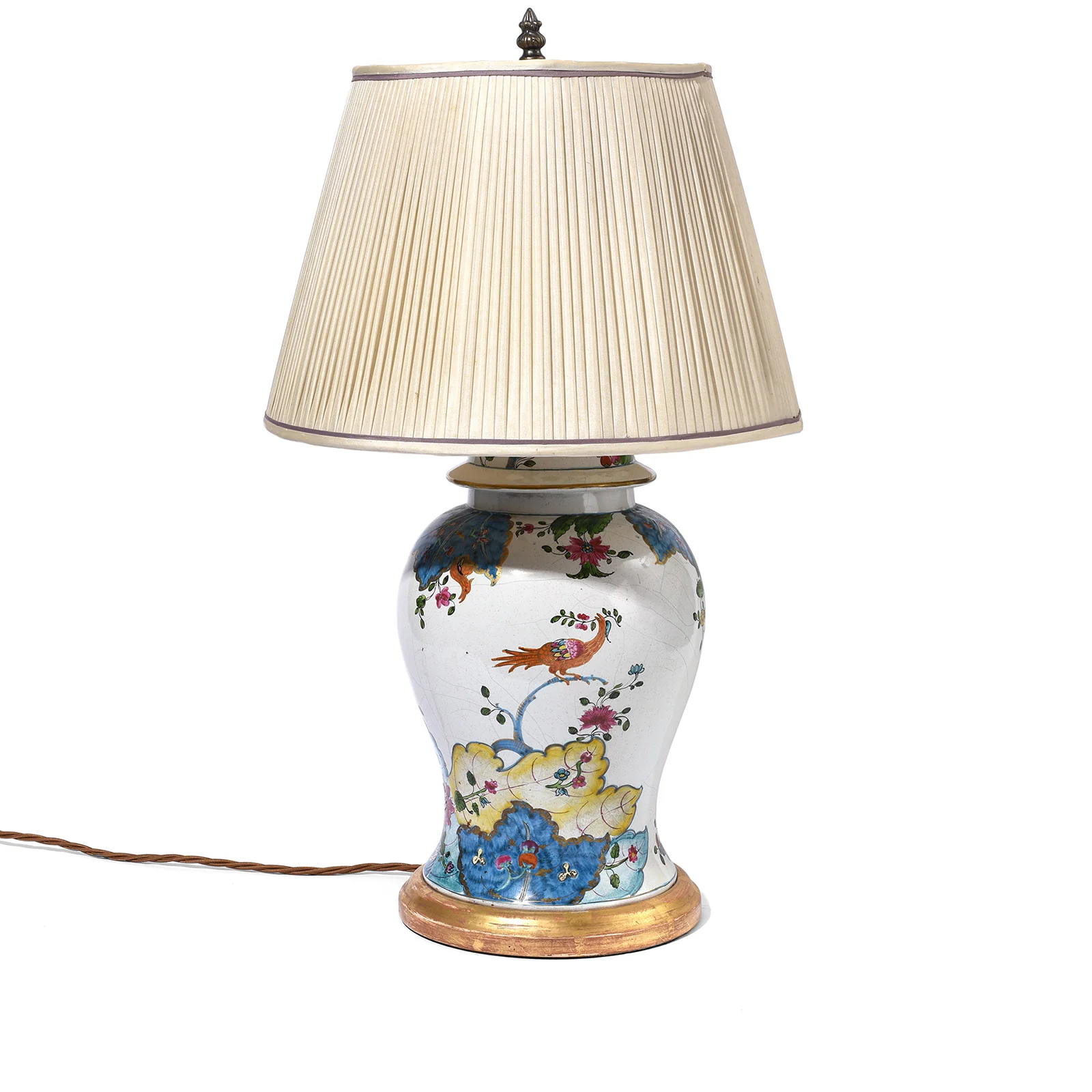 Vintage Temple Jar Lamp With Shade - Image 7