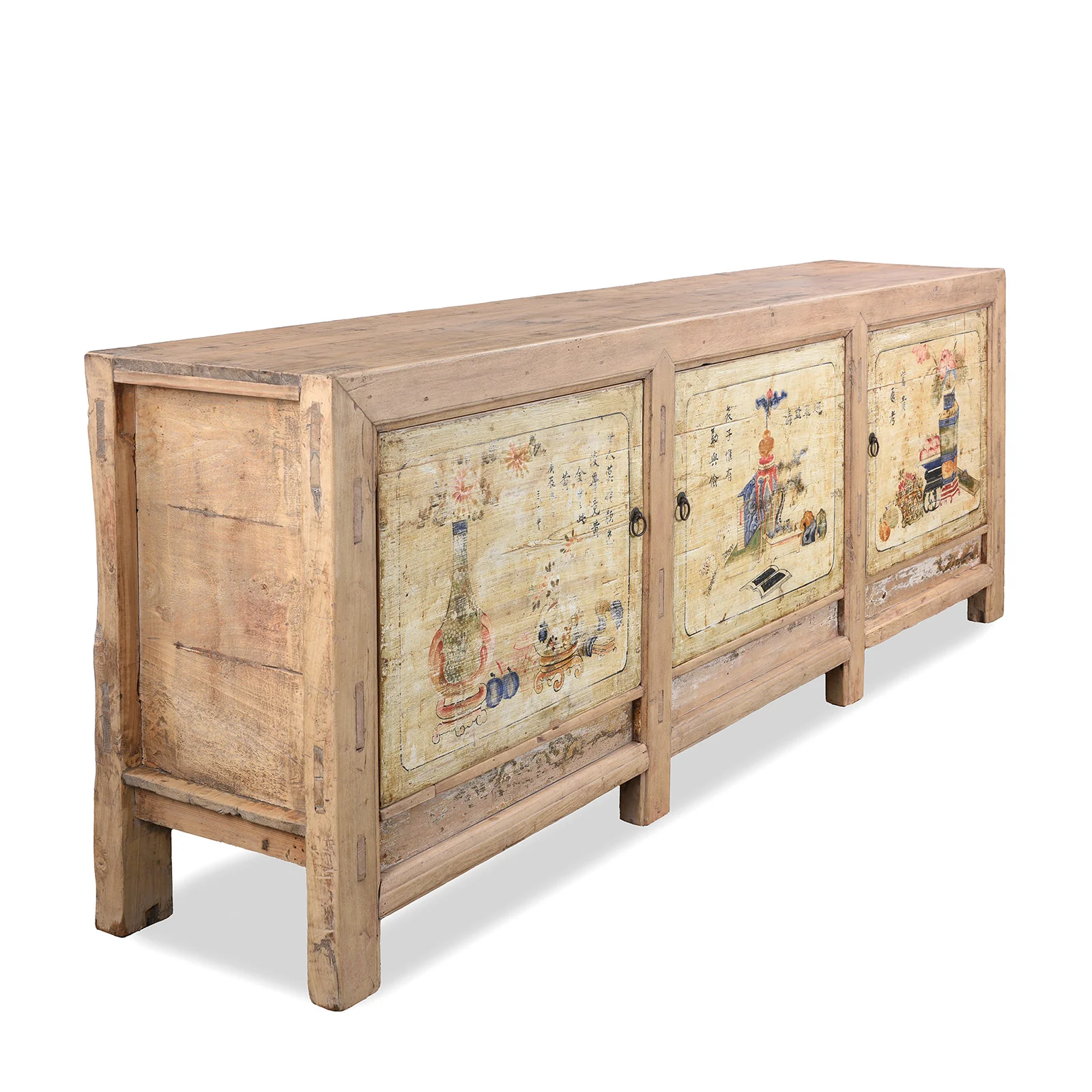 Pale Painted Sideboard From Shanxi - 19th Century - Image 6