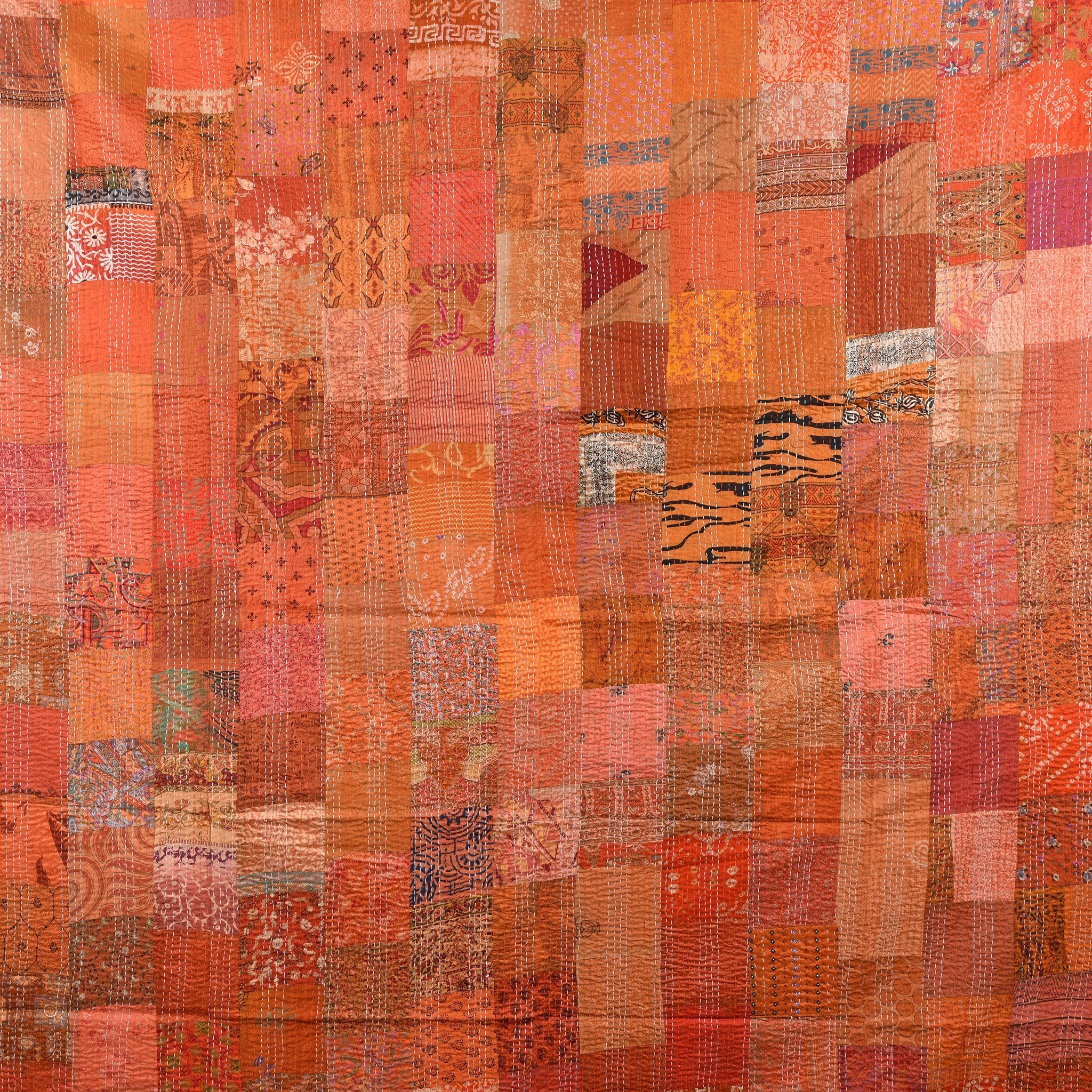 Patola Sari Bedspread Throw (King) - Image 4