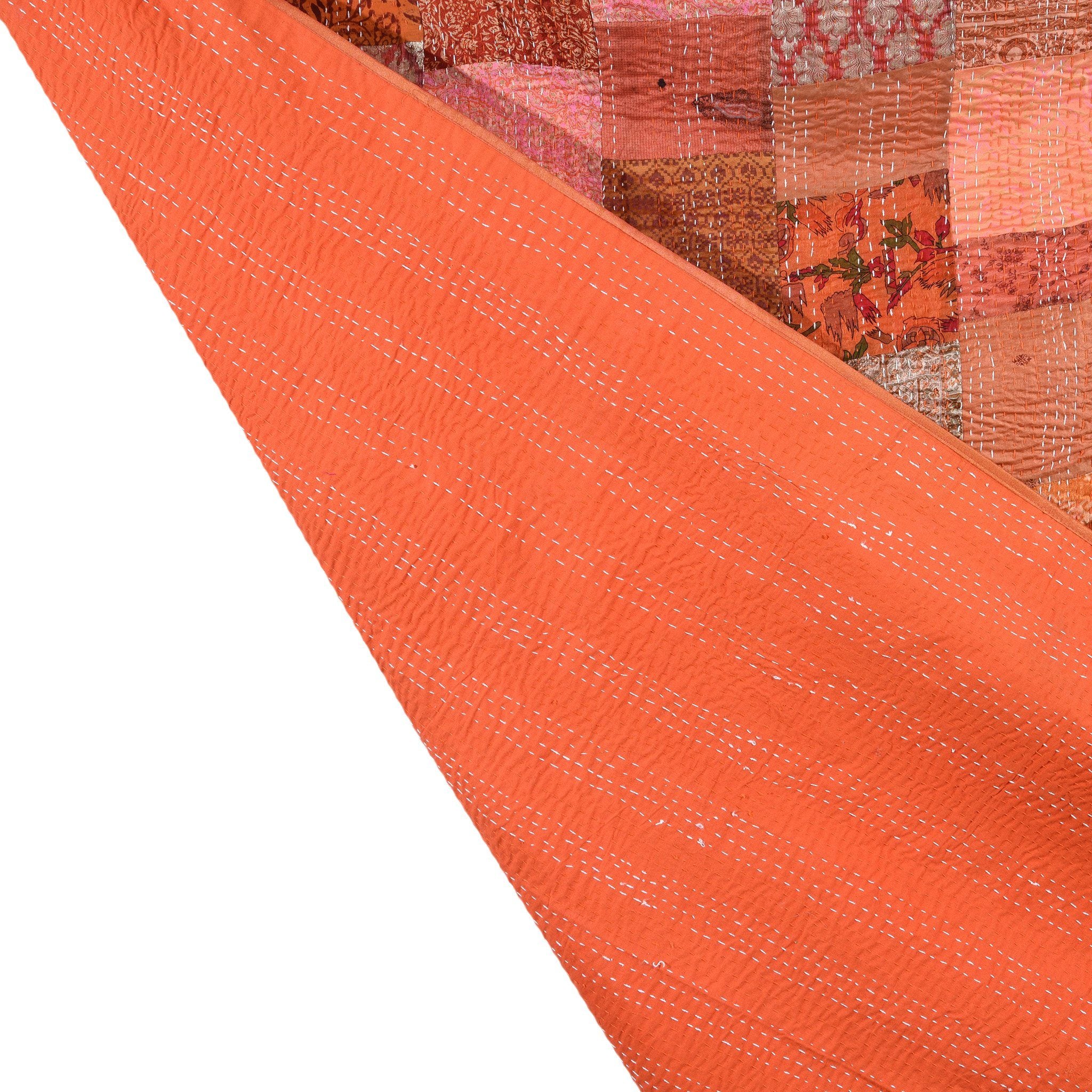 Patola Sari Bedspread Throw (King) - Image 5