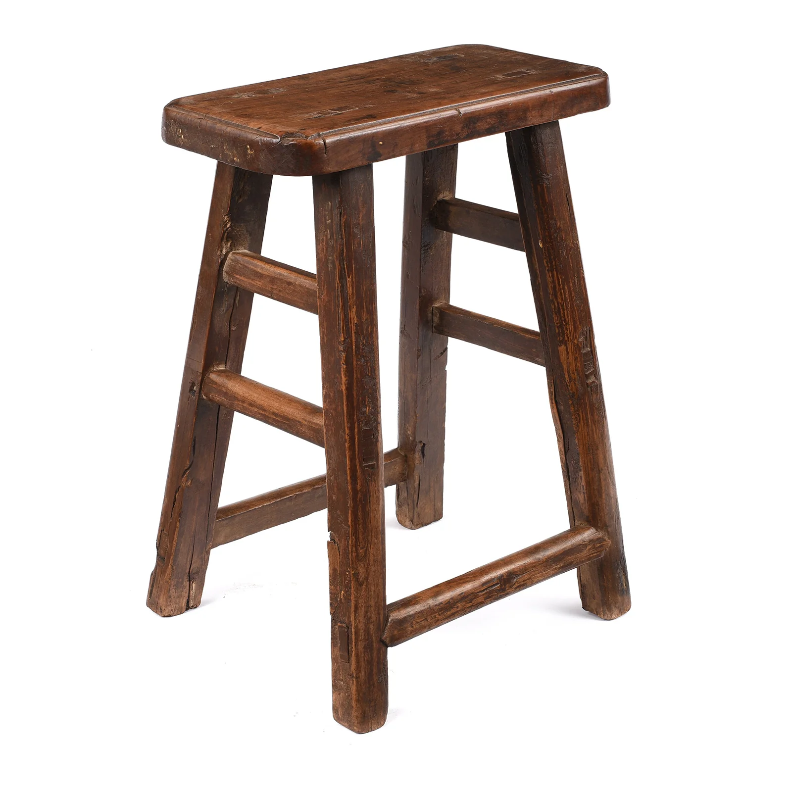 Chinese Farmers Stool From Shanxi - Ca 1900