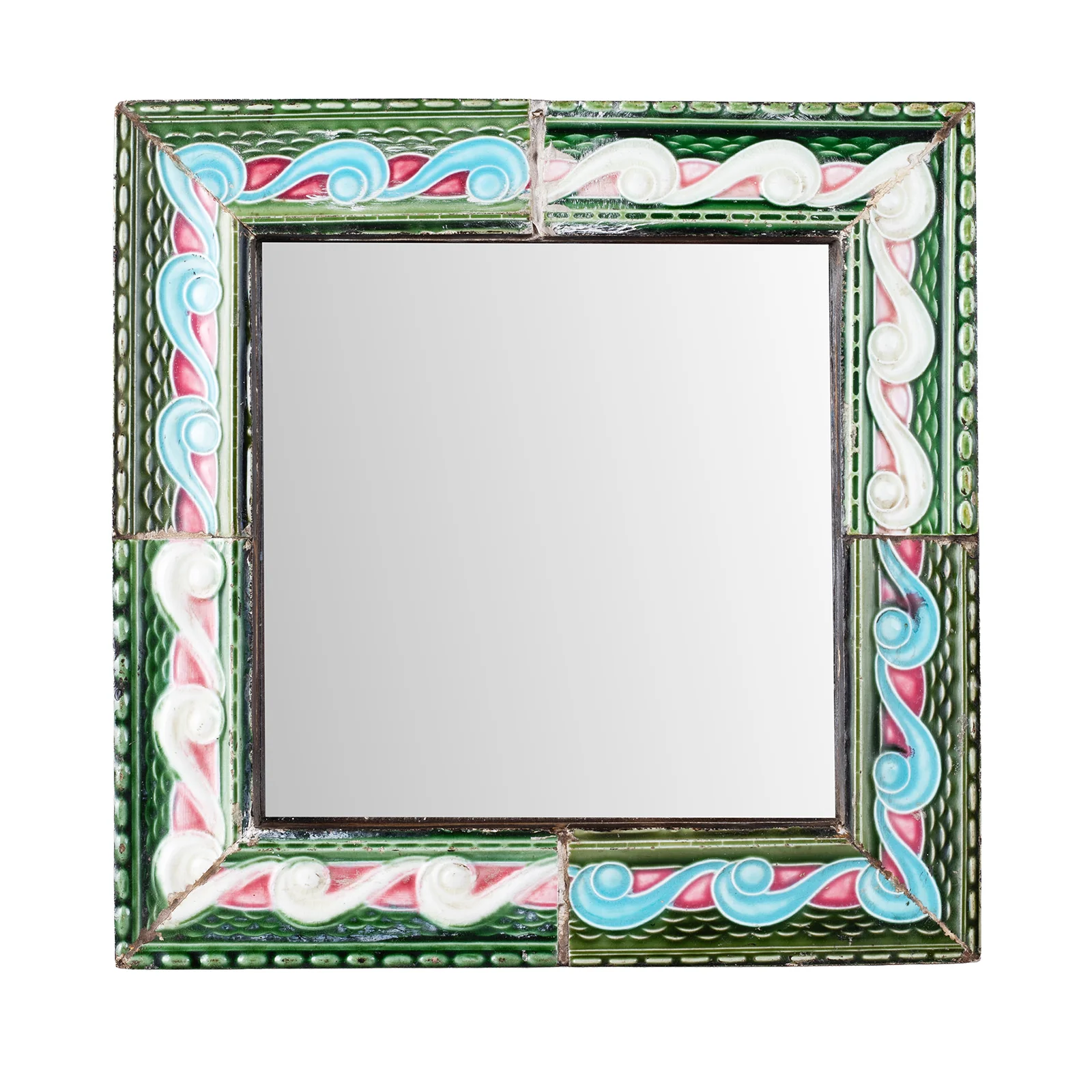 Peranakan Ceramic Tile Mirror - Square - Image 4