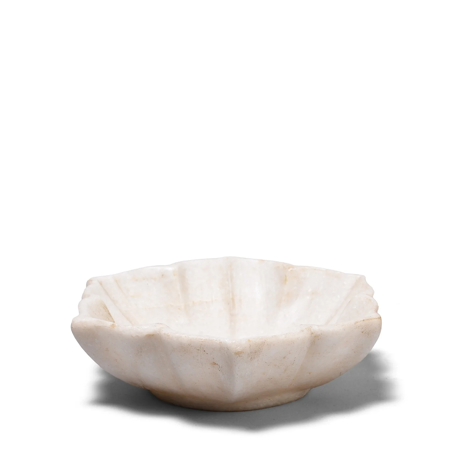 White Marble Lotus Dish - Image 2