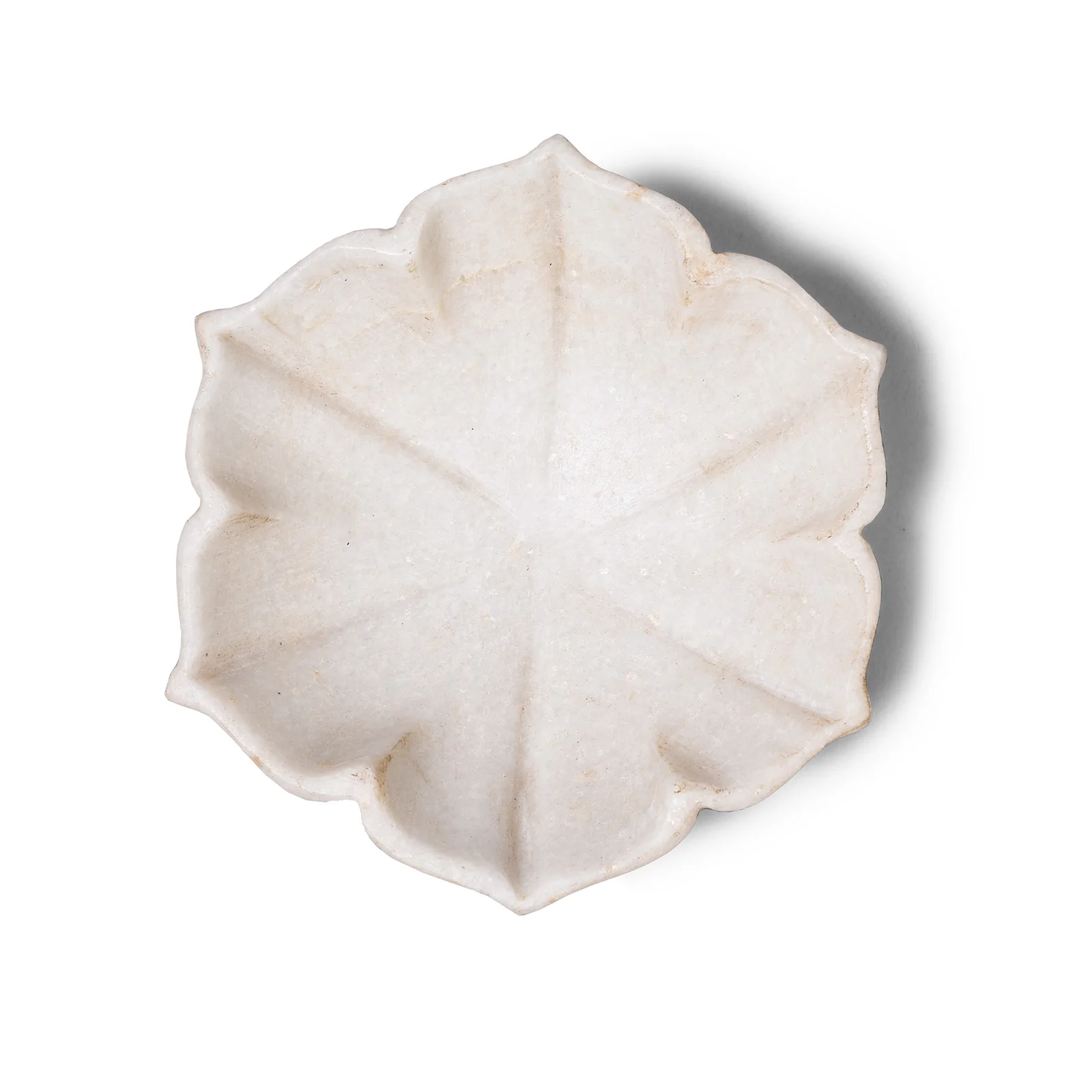 White Marble Lotus Dish - Image 3