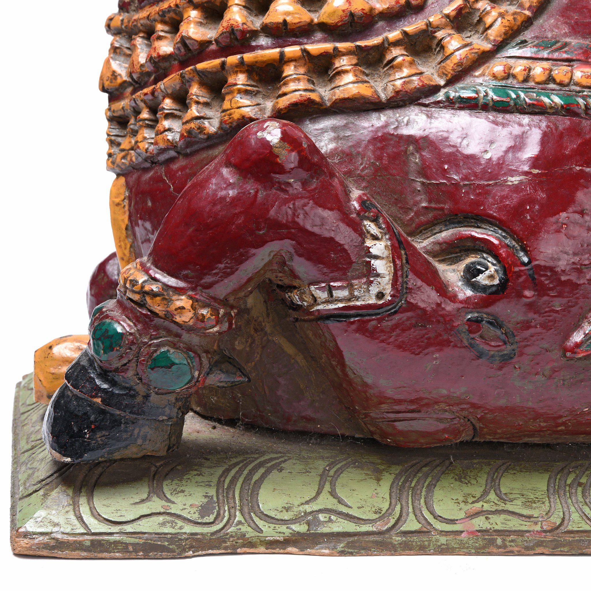 Painted Nandi Bull From Tamil Nadu - Ca 1920 - Image 3