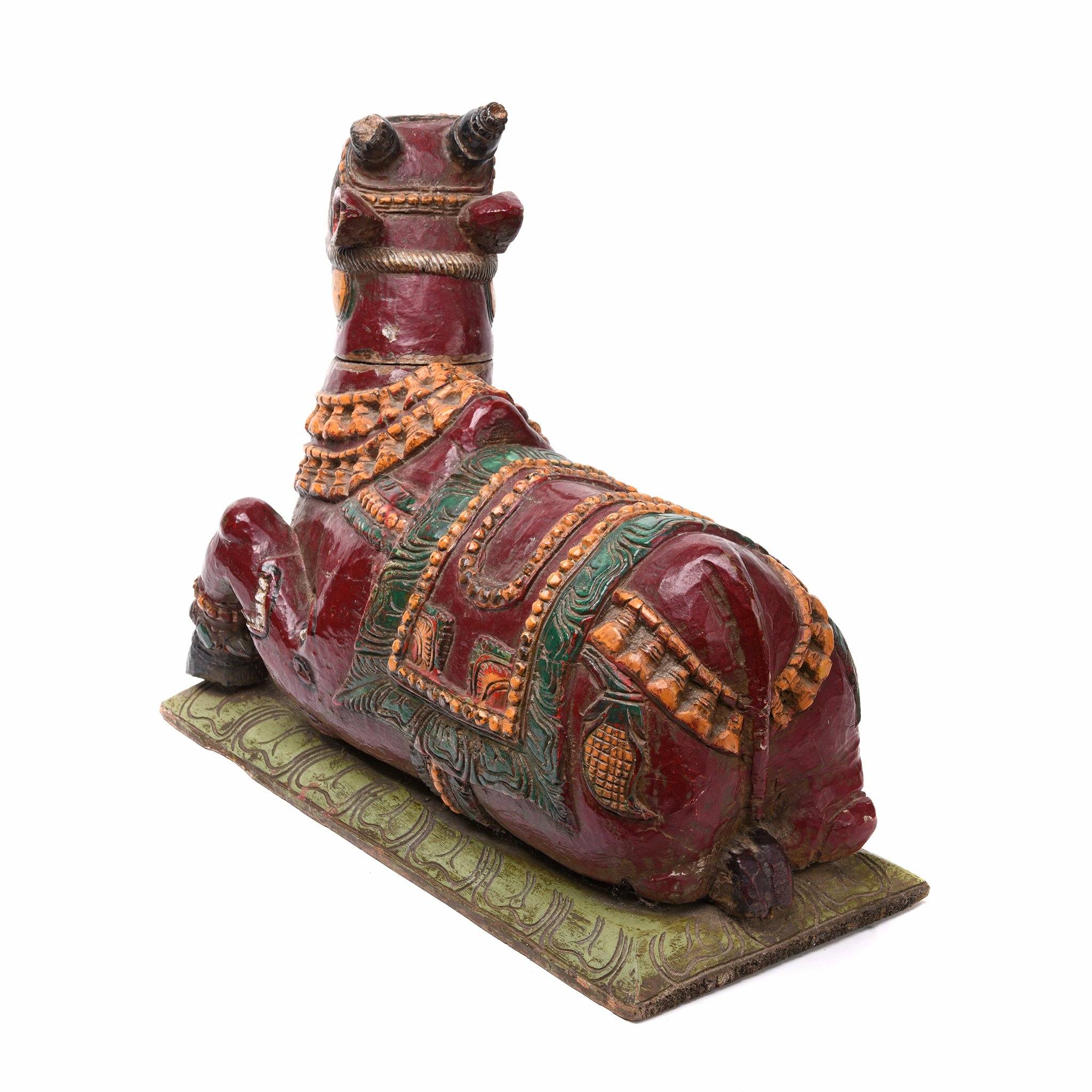 Painted Nandi Bull From Tamil Nadu - Ca 1920 - Image 6