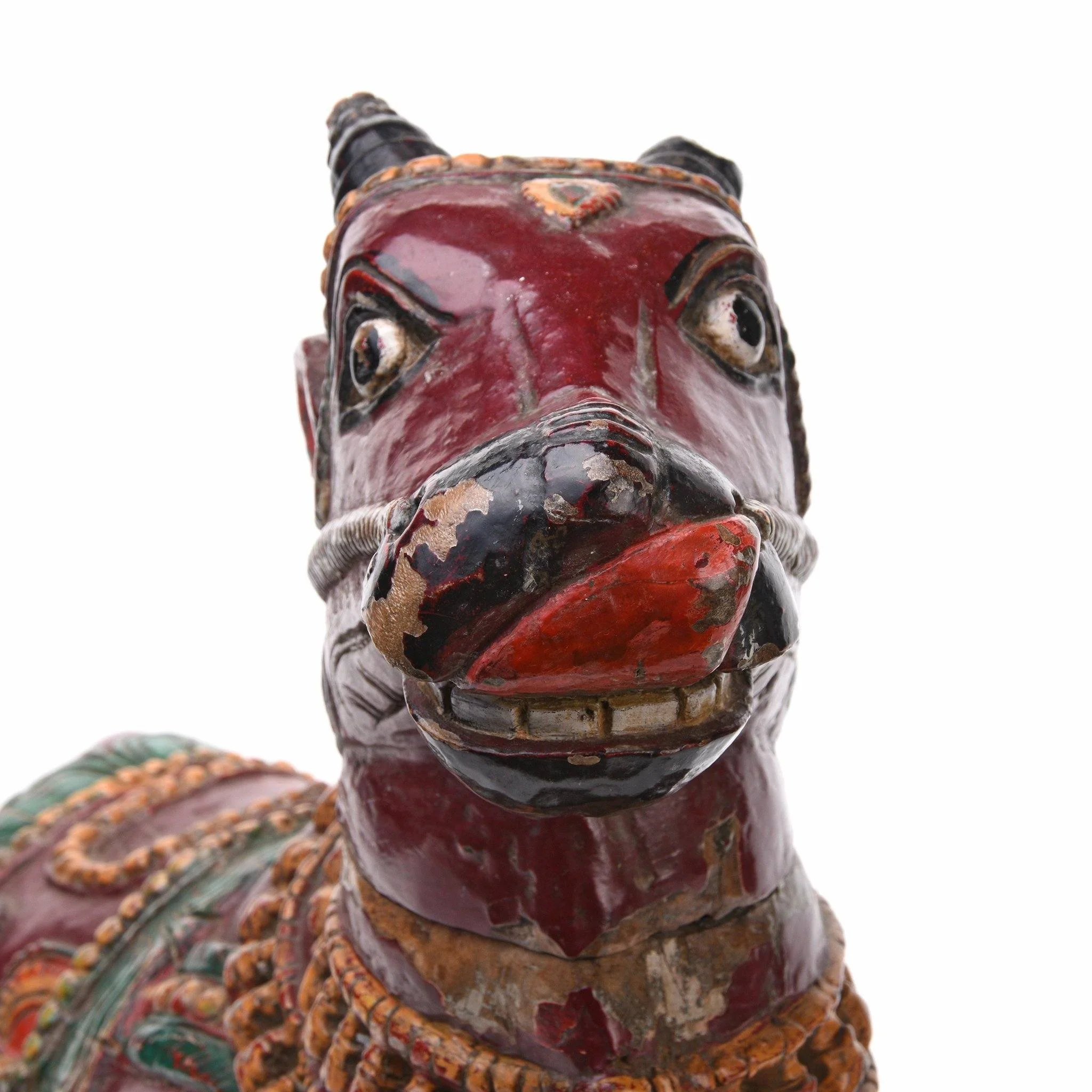 Painted Nandi Bull From Tamil Nadu - Ca 1920 - Image 8