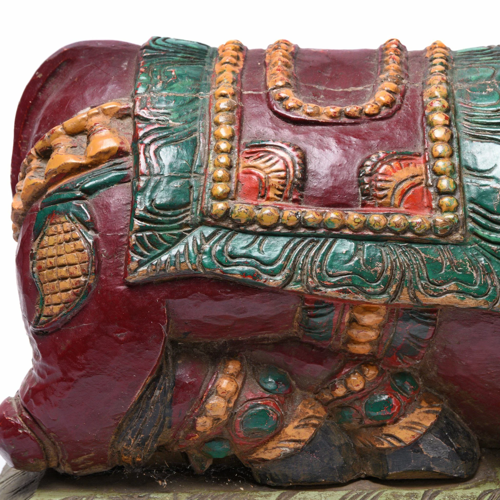 Painted Nandi Bull From Tamil Nadu - Ca 1920 - Image 9
